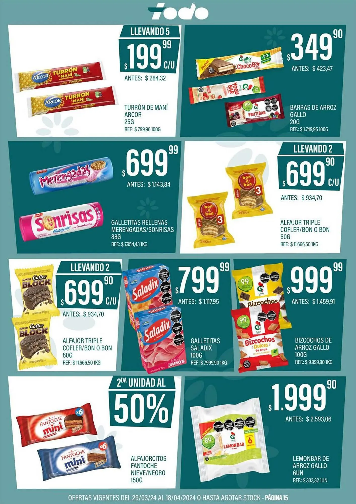 Ofertas de Catálogo Supermercados Todo 3 de abril al 18 de abril 2024 - Página 15 del catálogo
