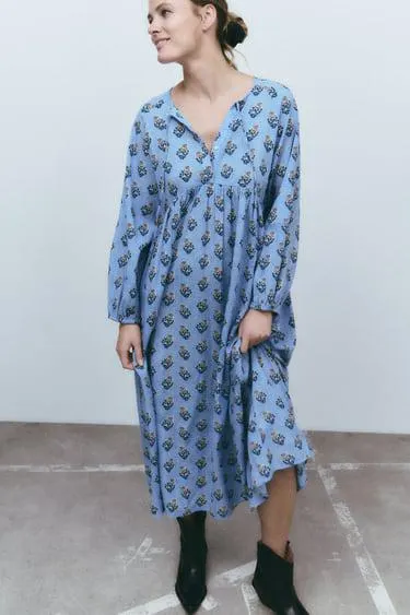 VESTIDO MIDI ESTAMPADO