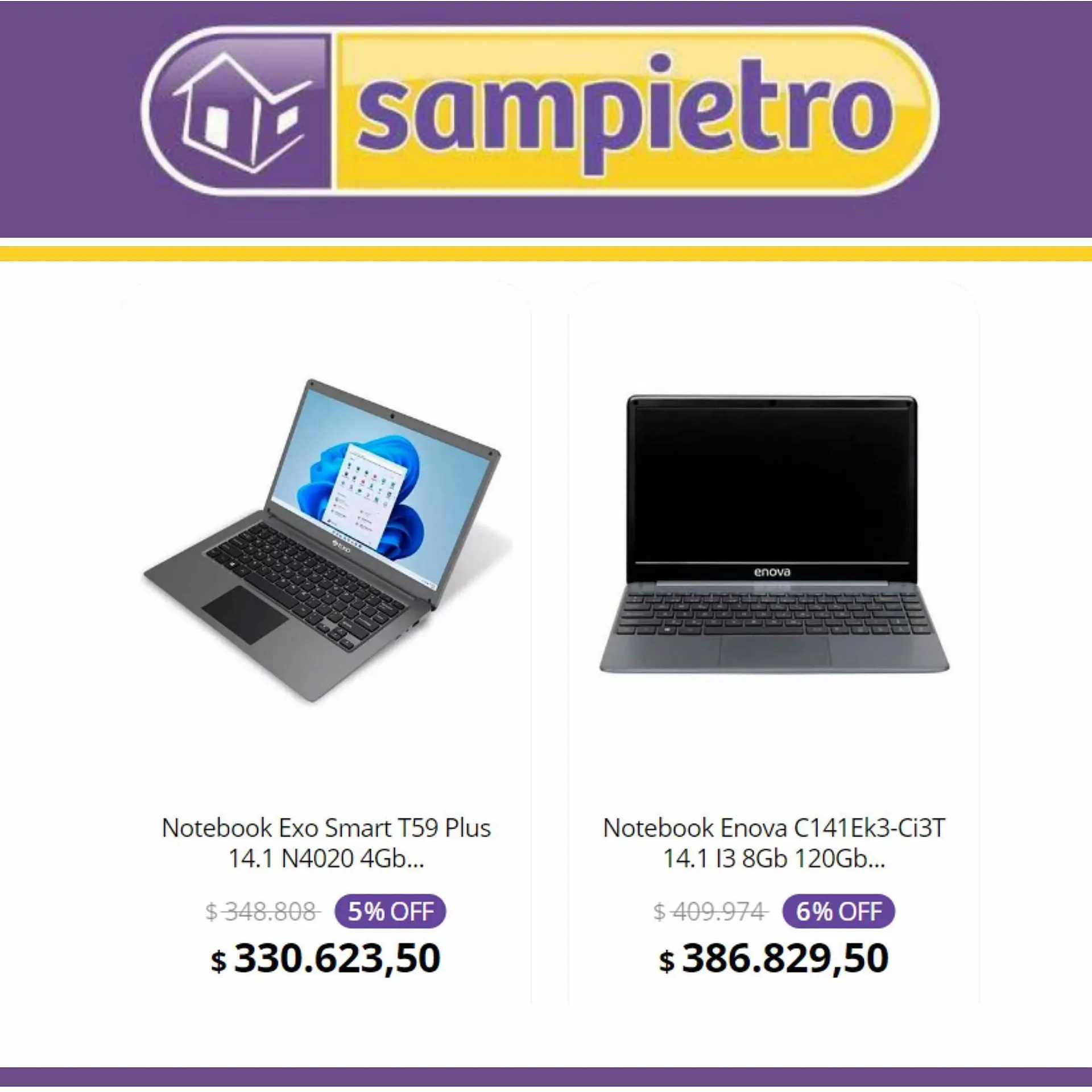 Ofertas de Catálogo Sampietro 29 de agosto al 14 de septiembre 2023 - Página 6 del catálogo