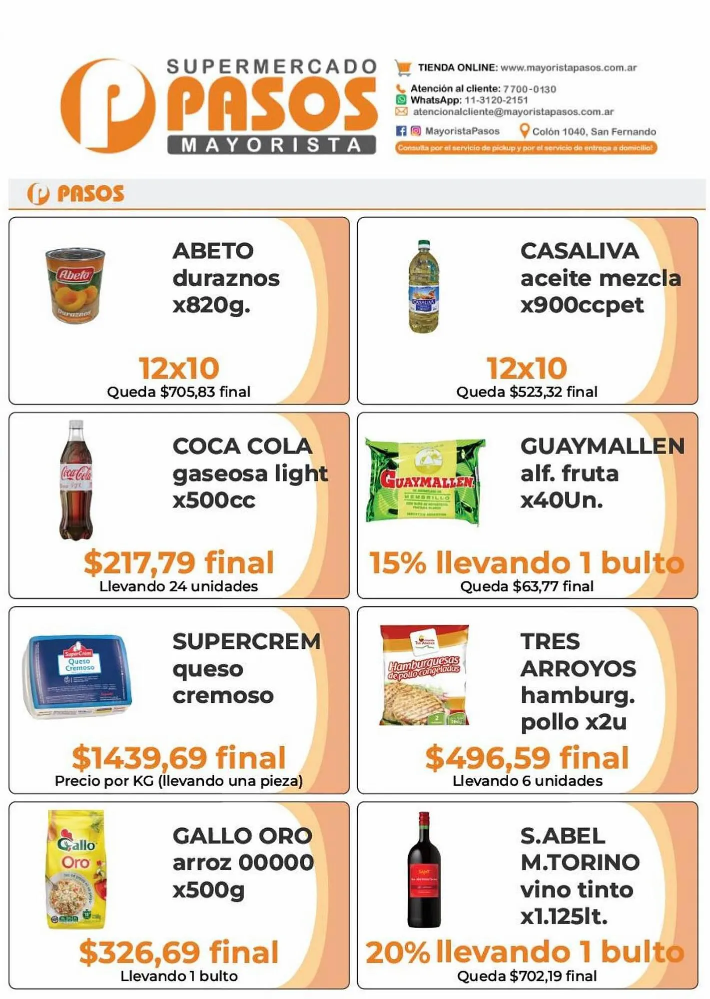 Ofertas de Catálogo Pasos Supermercado 18 de septiembre al 24 de septiembre 2023 - Página 1 del catálogo