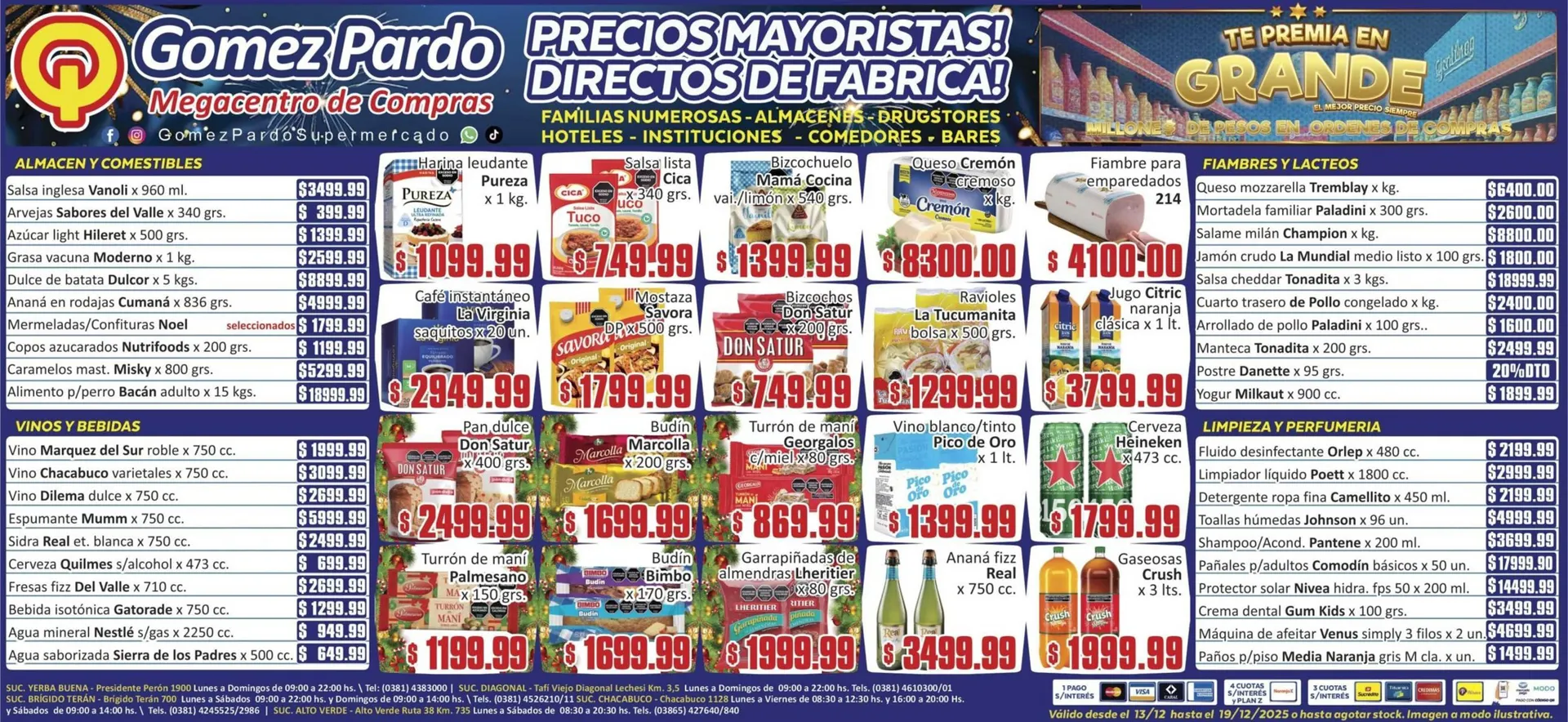 Ofertas de Catálogo Gomez Pardo 13 de diciembre al 19 de diciembre 2025 - Página 1 del catálogo