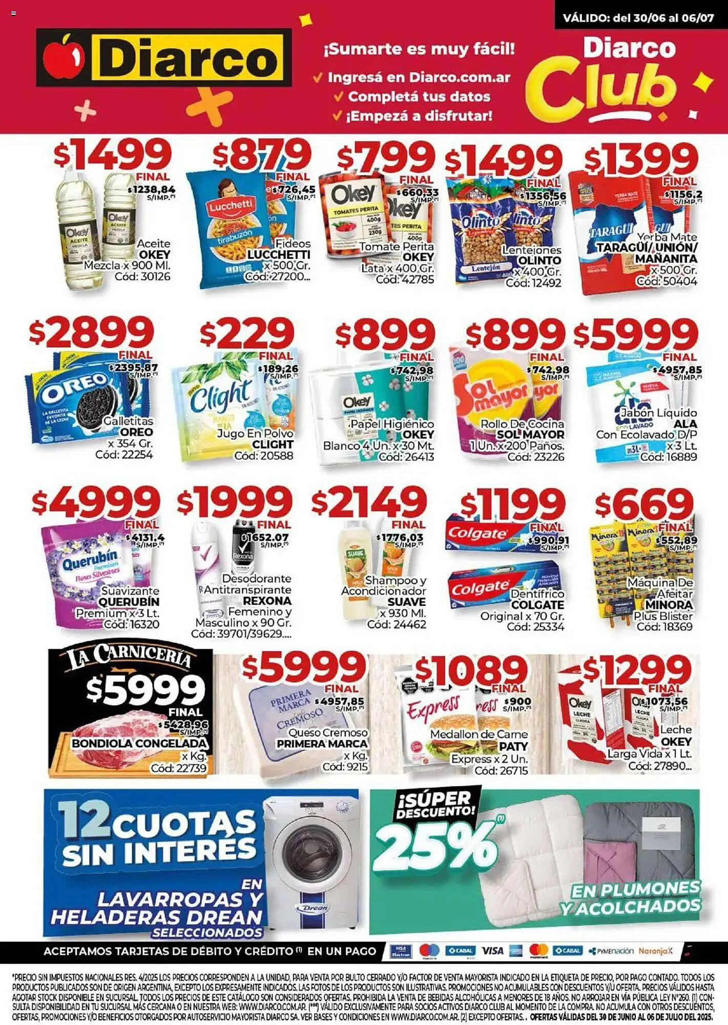 Ofertas de Catálogo Diarco 30 de junio al 6 de julio 2025 - Página 1 del catálogo