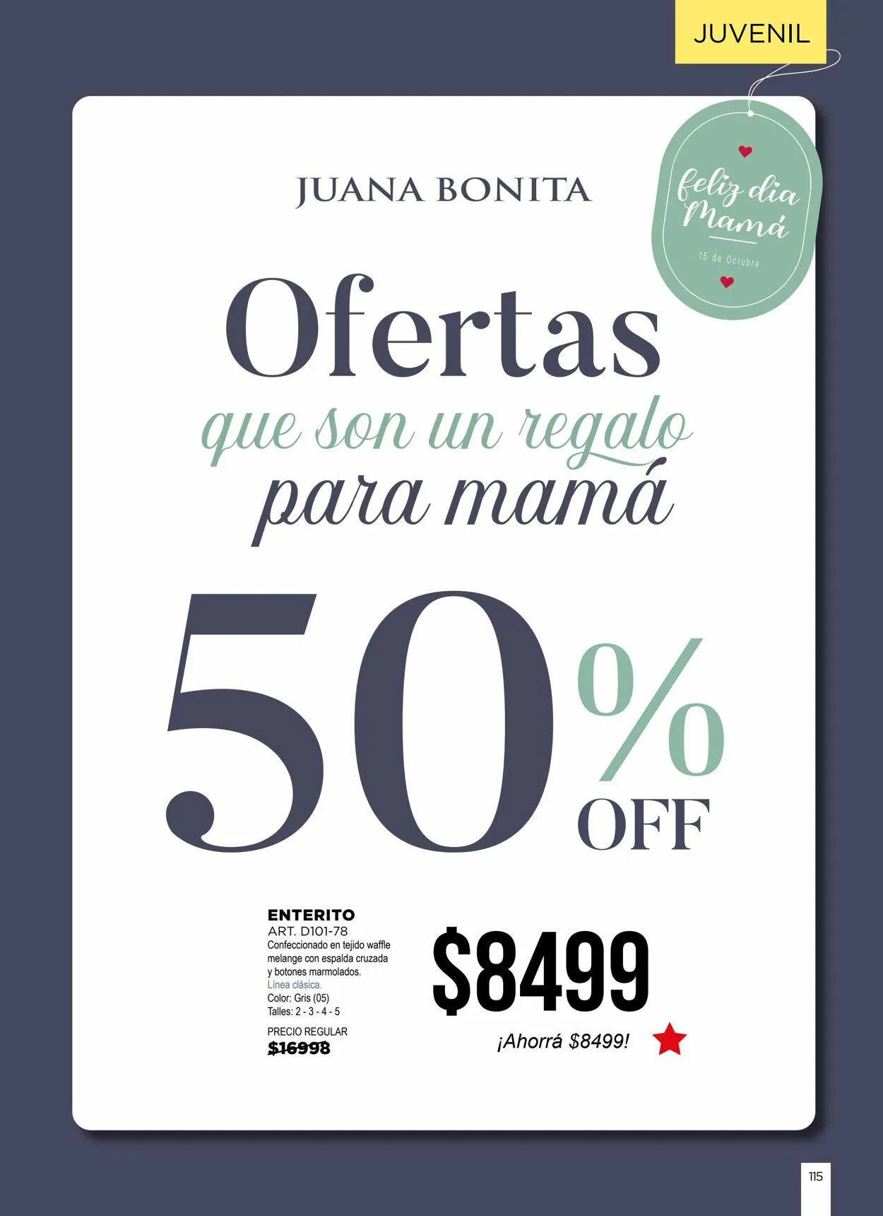 Ofertas de Juana Bonita 7 de septiembre al 30 de septiembre 2023 - Página 115 del catálogo