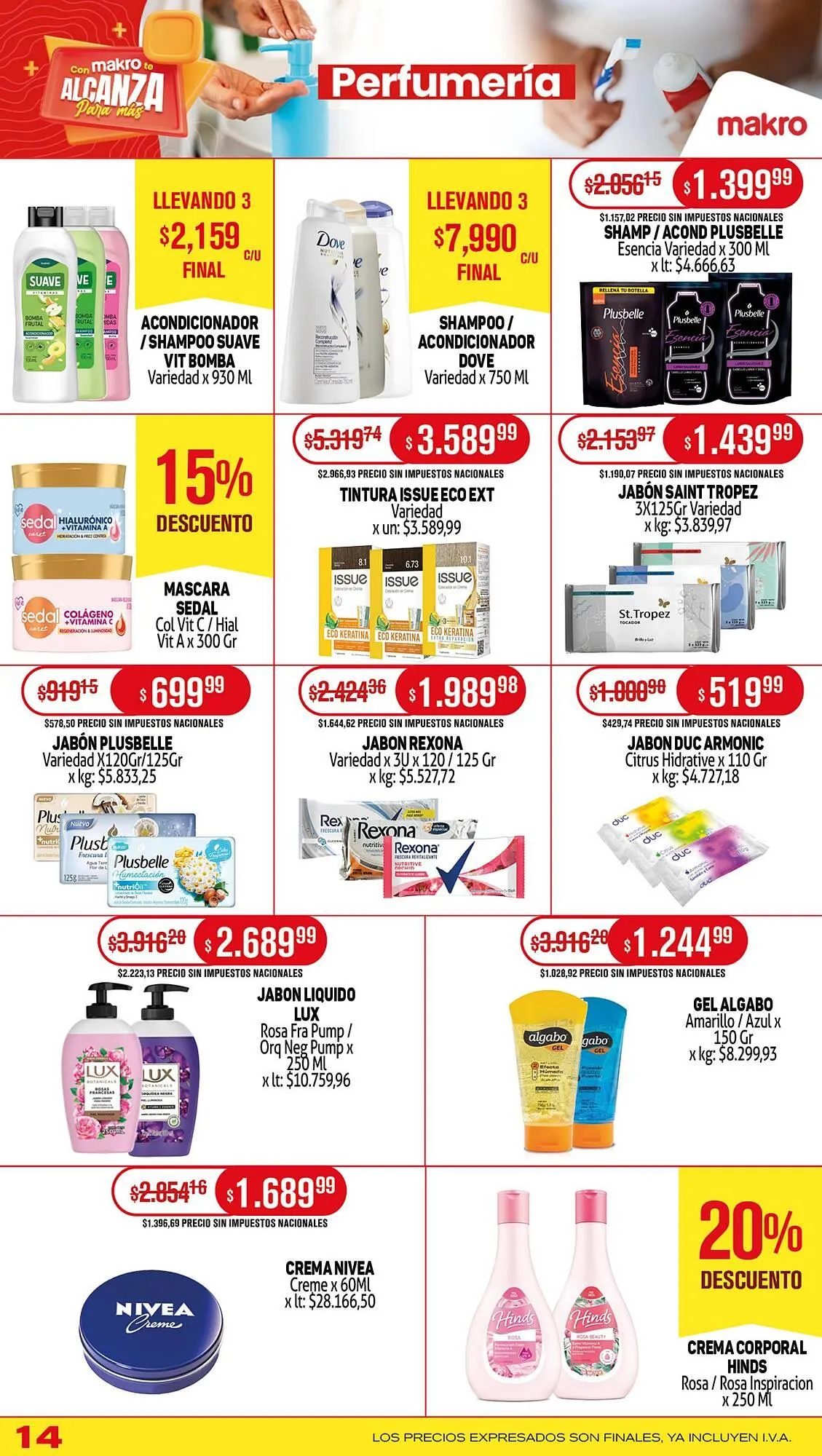 Ofertas de Catálogo Makro 31 de julio al 8 de agosto 2025 - Página 14 del catálogo