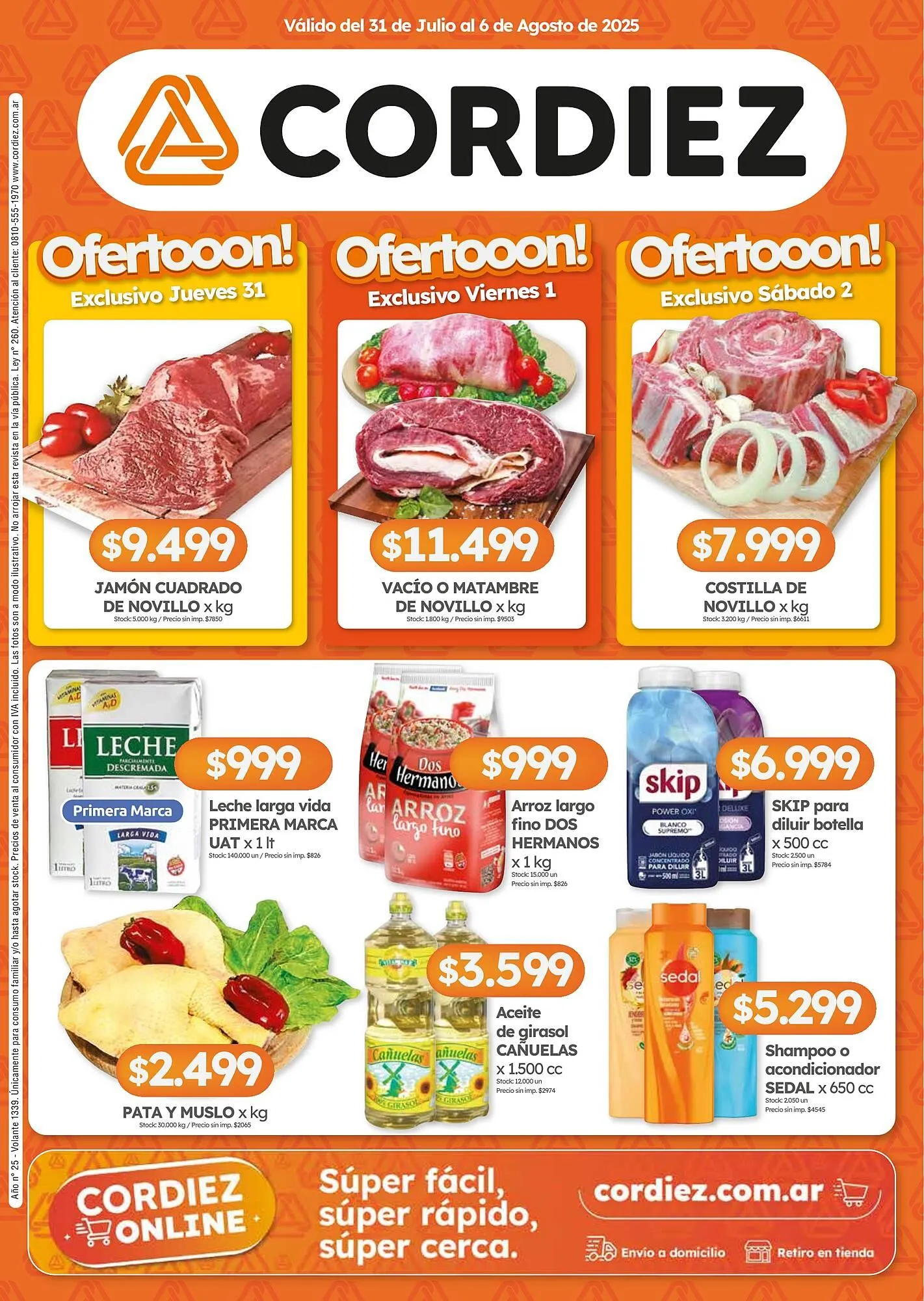 Ofertas de Catálogo Cordiez 31 de julio al 6 de agosto 2025 - Página 1 del catálogo