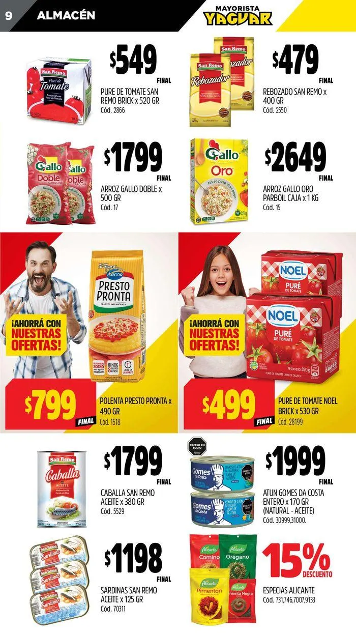 Ofertas de Catálogo Supermercados Yaguar Córdoba 22 de julio al 28 de julio 2024 - Página 9 del catálogo