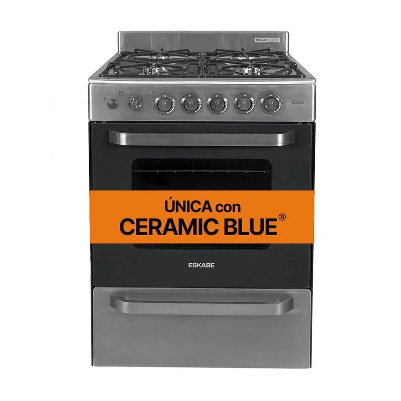 Cocina Q10 XG Multigas 57 Cm Acero inoxidable