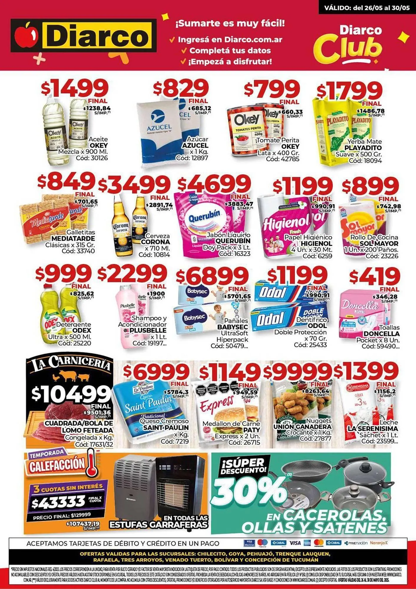Ofertas de Catálogo Diarco 26 de mayo al 30 de mayo 2025 - Página 1 del catálogo