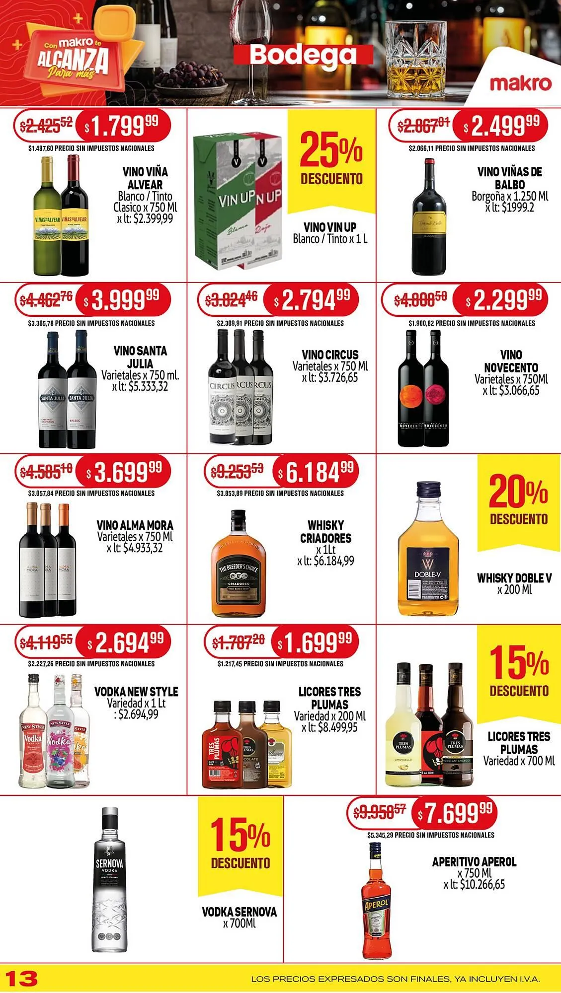 Ofertas de Catálogo Makro 12 de junio al 18 de junio 2025 - Página 13 del catálogo