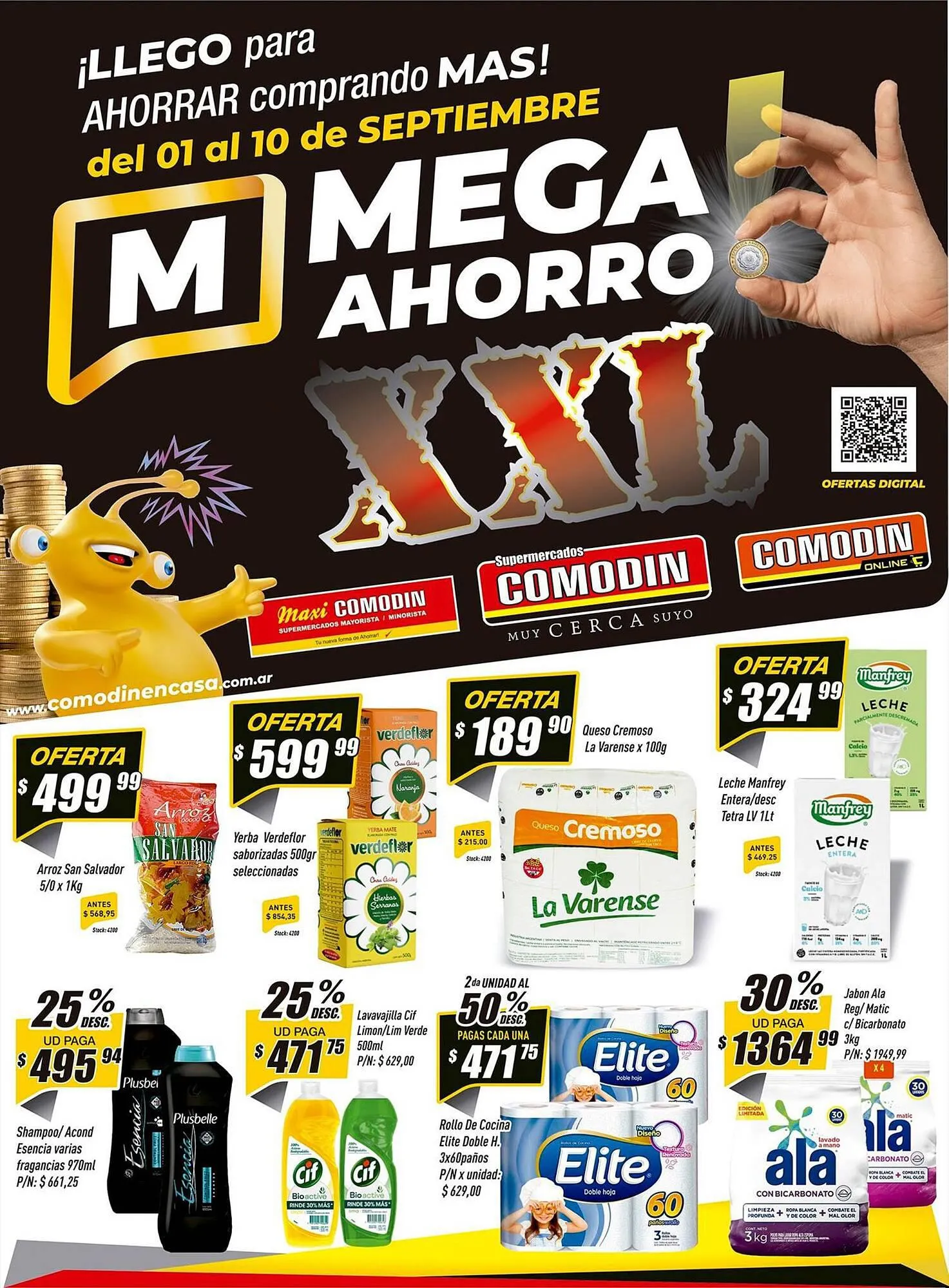 Ofertas de Catálogo Supermercados Comodin 1 de septiembre al 10 de septiembre 2023 - Página 1 del catálogo