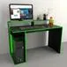 Escritorio Gamer de MDP negro y verde