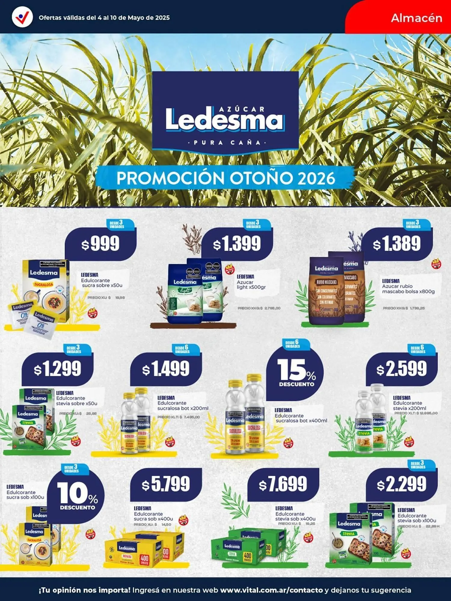 Ofertas de Catálogo Supermayorista Vital 4 de mayo al 10 de mayo 2026 - Página 14 del catálogo