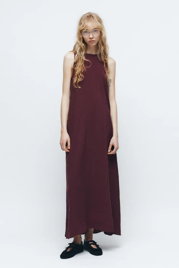 VESTIDO MIDI VOLUMEN