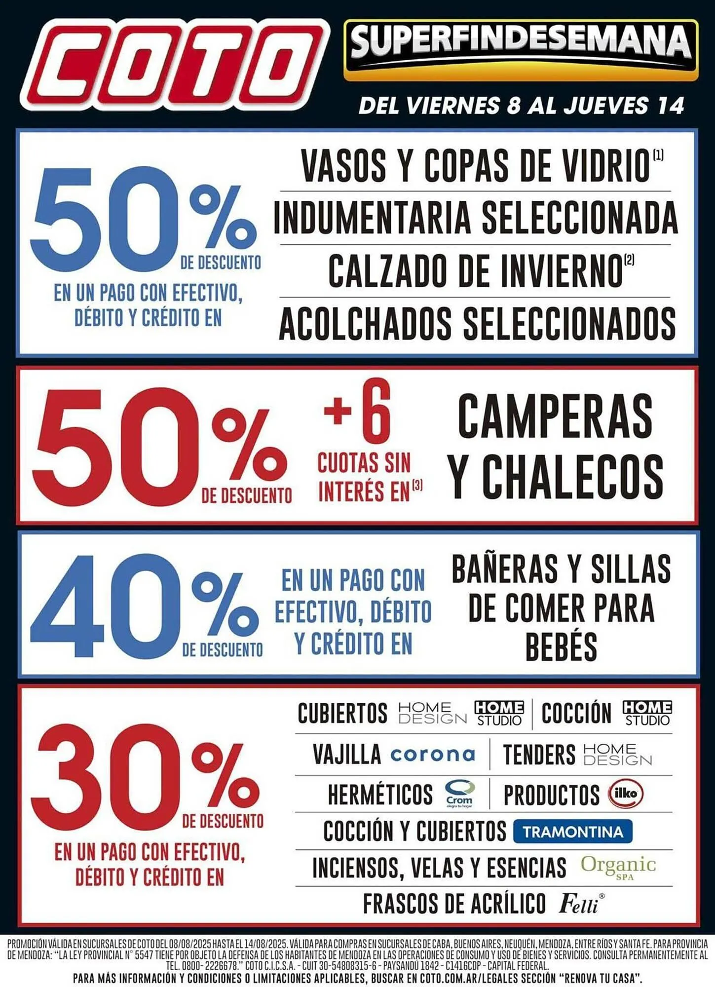 Ofertas de Catálogo Coto 8 de agosto al 14 de agosto 2025 - Página 1 del catálogo