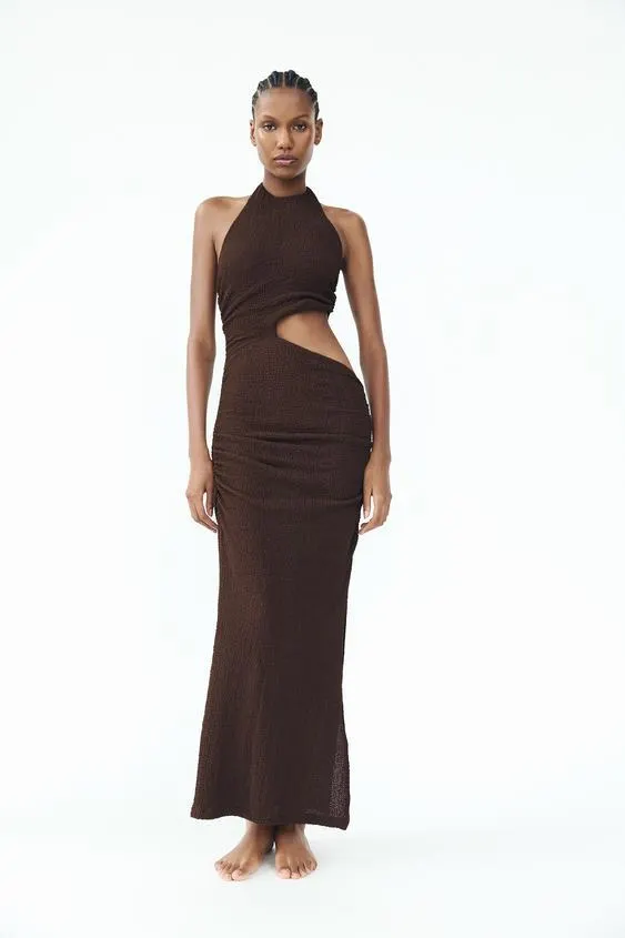 VESTIDO TEXTURA CUT OUT