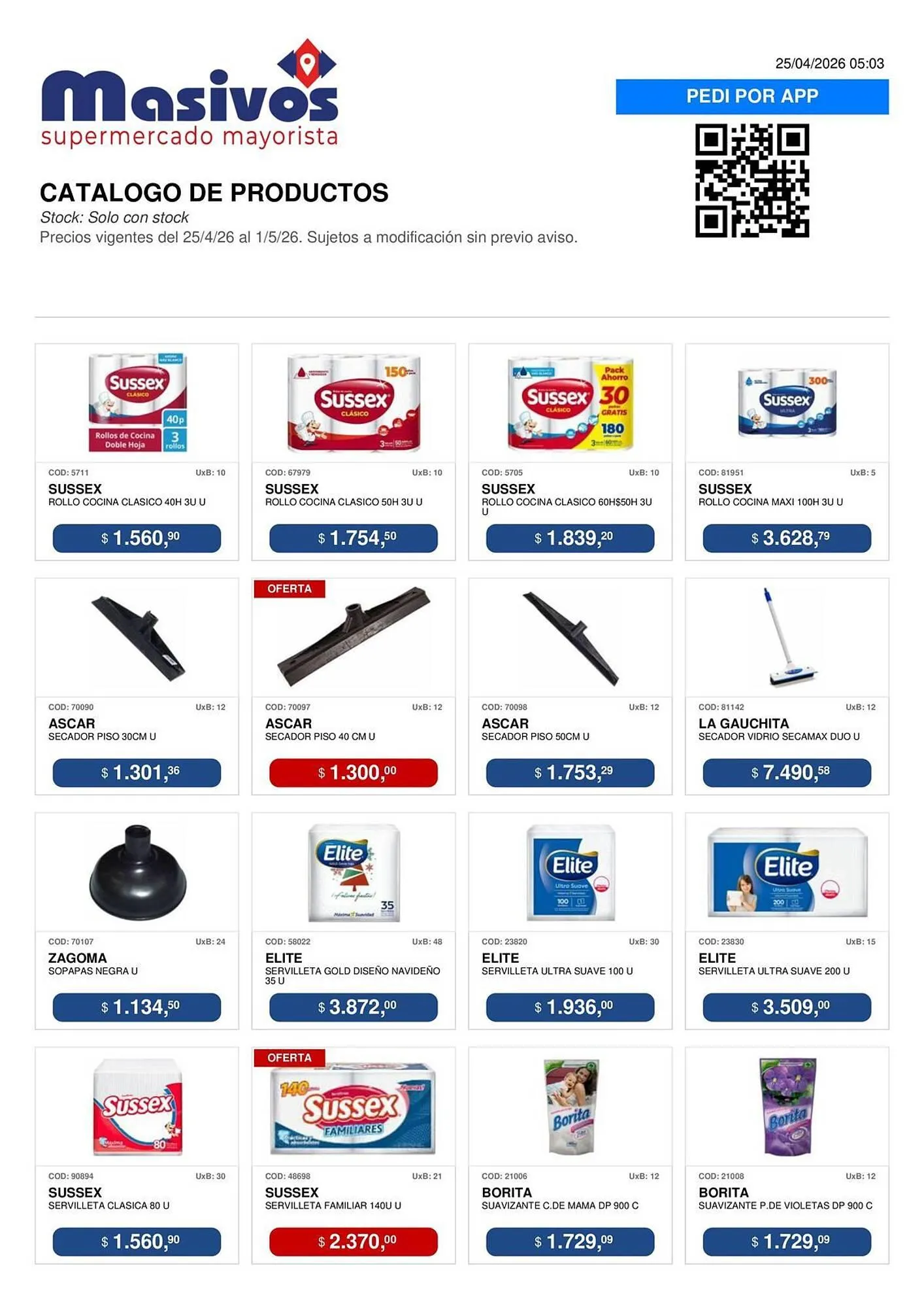 Ofertas de Catálogo Masivos 25 de abril al 1 de mayo 2026 - Página 95 del catálogo