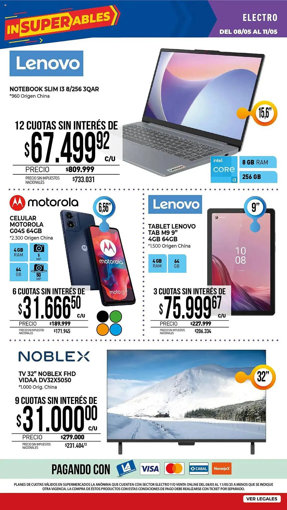 Ofertas de Catálogo La Anonima 8 de mayo al 18 de mayo 2025 - Página 36 del catálogo