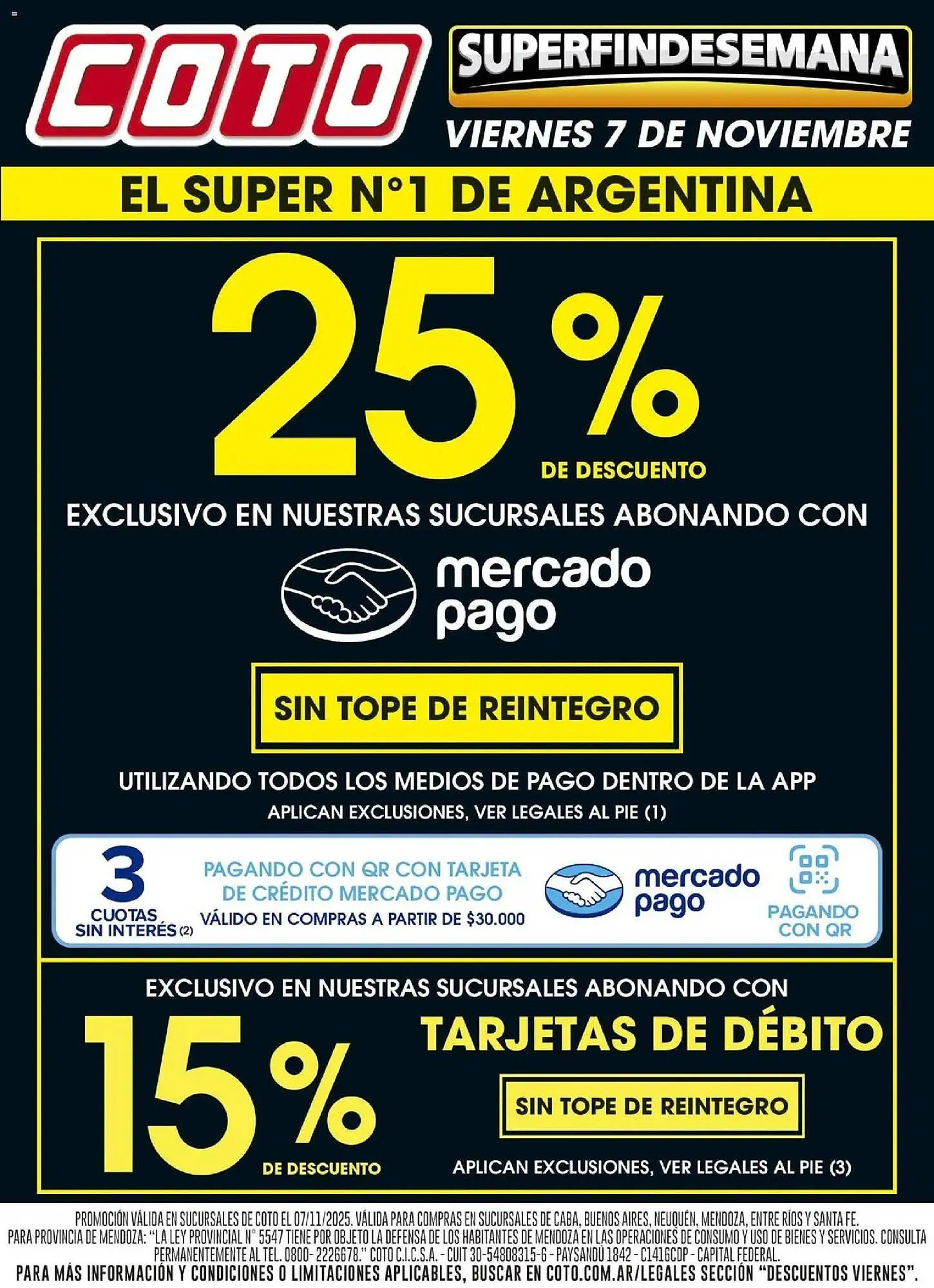 Ofertas de Catálogo Coto 7 de noviembre al 8 de noviembre 2025 - Página 1 del catálogo