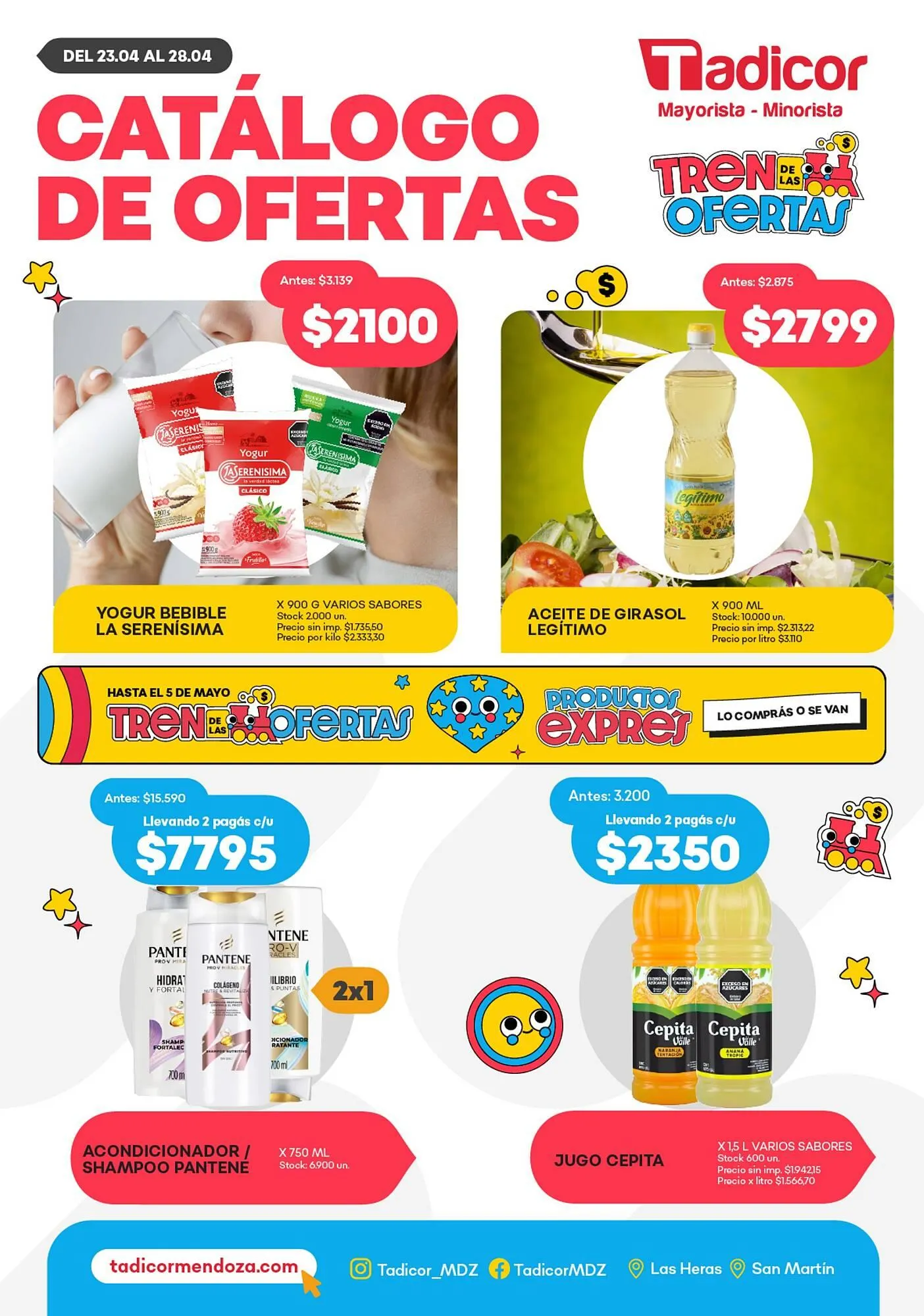 Ofertas de Catálogo Supermercados Tadicor 22 de abril al 28 de abril 2026 - Página 1 del catálogo