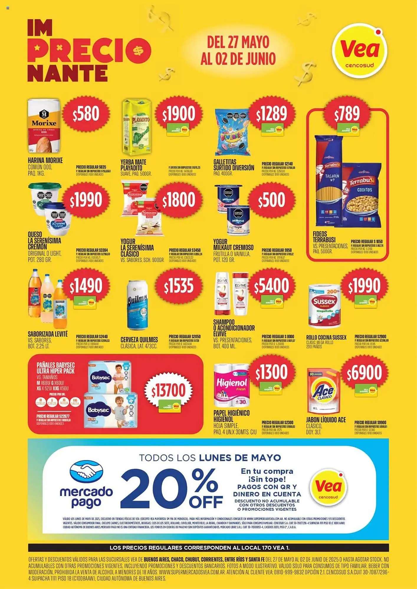 Ofertas de Catálogo Supermercados Vea 27 de mayo al 3 de junio 2025 - Página 1 del catálogo