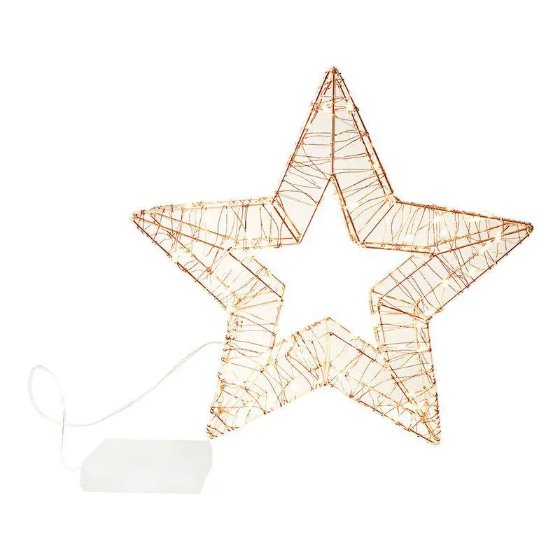 Estrella Led Navidad Holiday Times 30 Cm. Color Dorado 1 Un