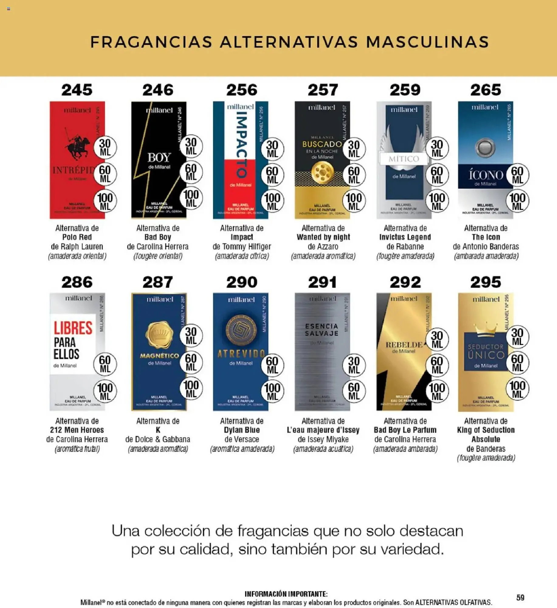 Ofertas de Catálogo Millanel Cosmética 5 de enero al 1 de febrero 2026 - Página 59 del catálogo