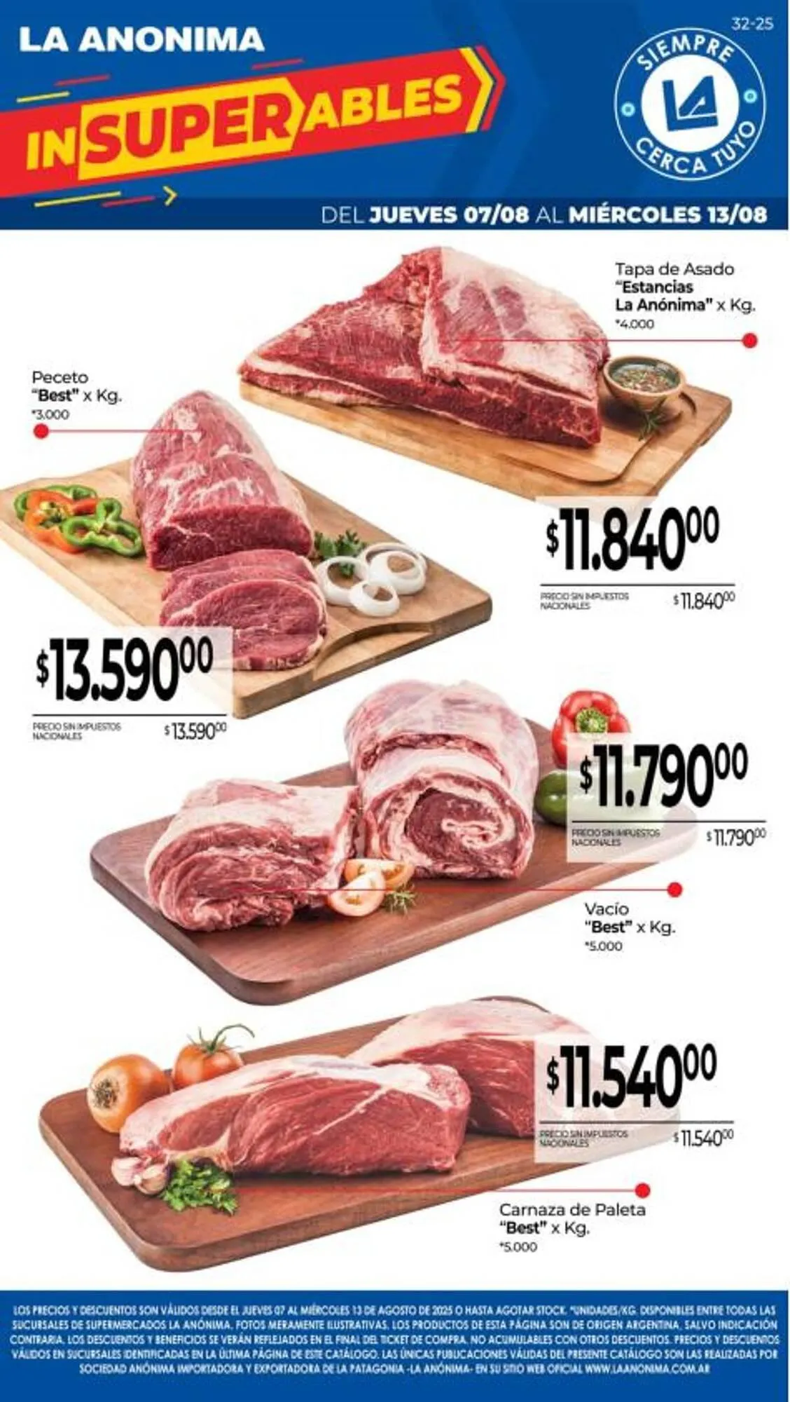 Ofertas de Catálogo La Anonima 7 de agosto al 13 de agosto 2025 - Página 1 del catálogo