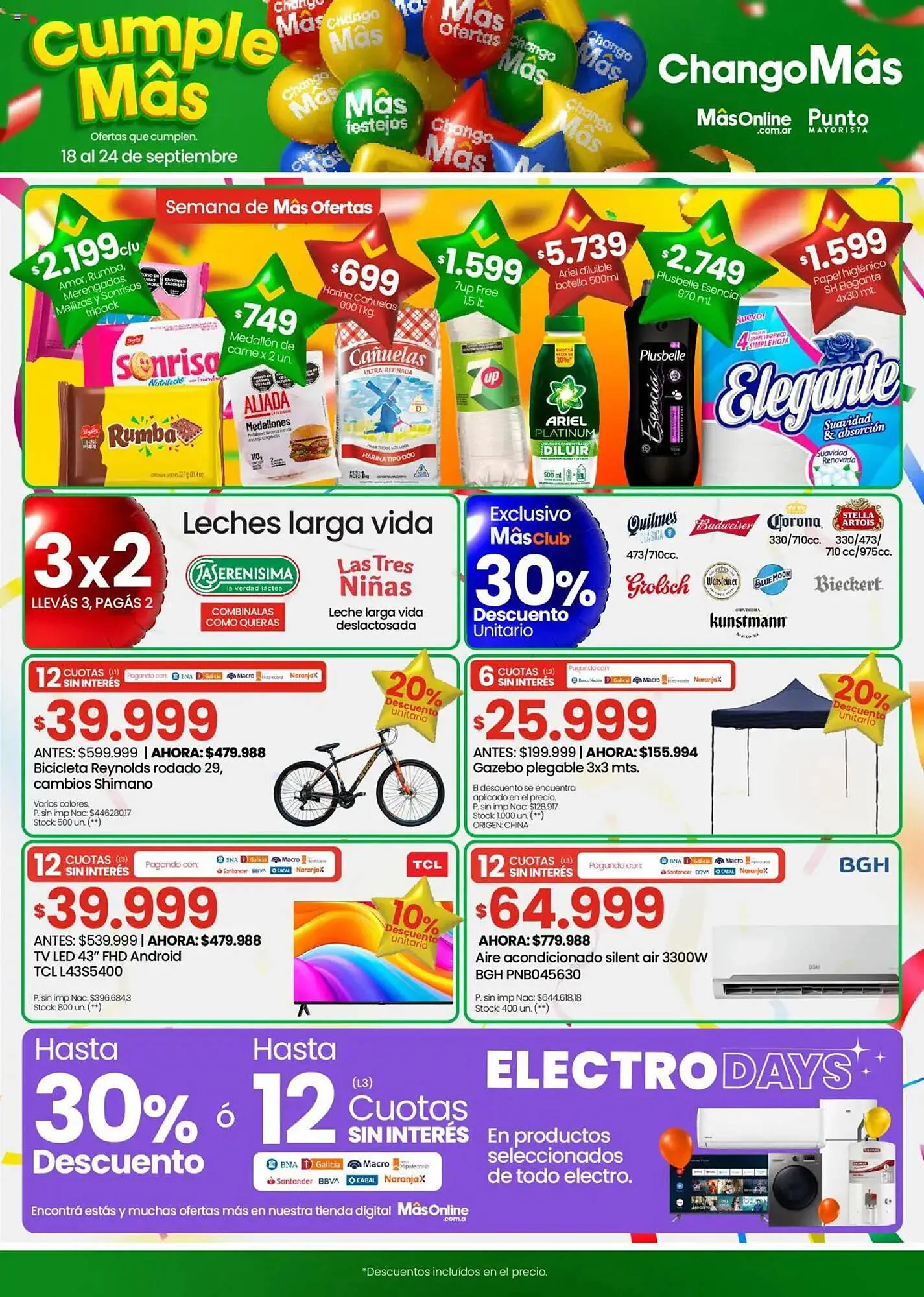 Ofertas de Catálogo Changomas 18 de septiembre al 24 de septiembre 2025 - Página 1 del catálogo