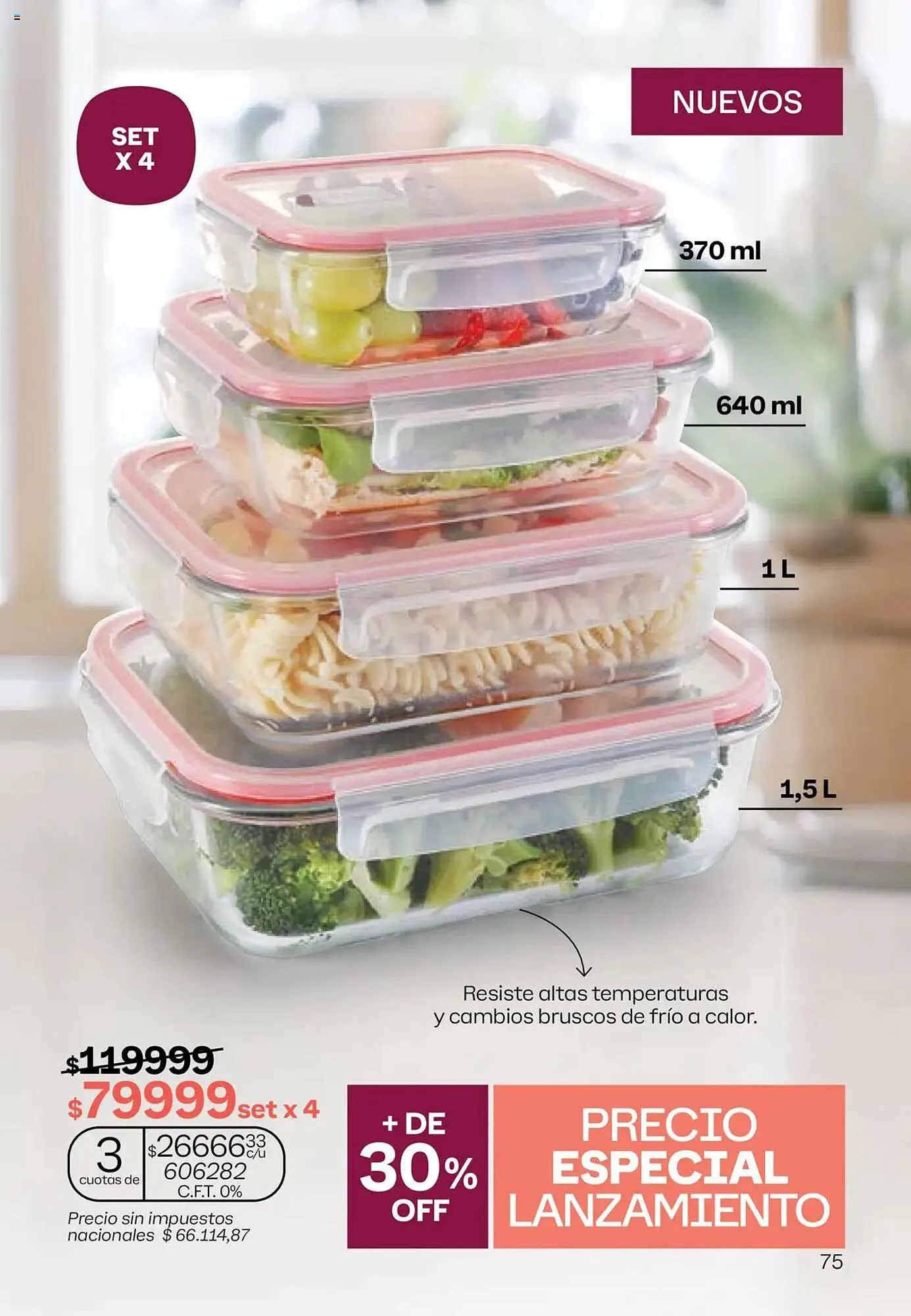 Ofertas de Folleto Tupperware 13 de octubre al 3 de noviembre 2025 - Página 76 del catálogo
