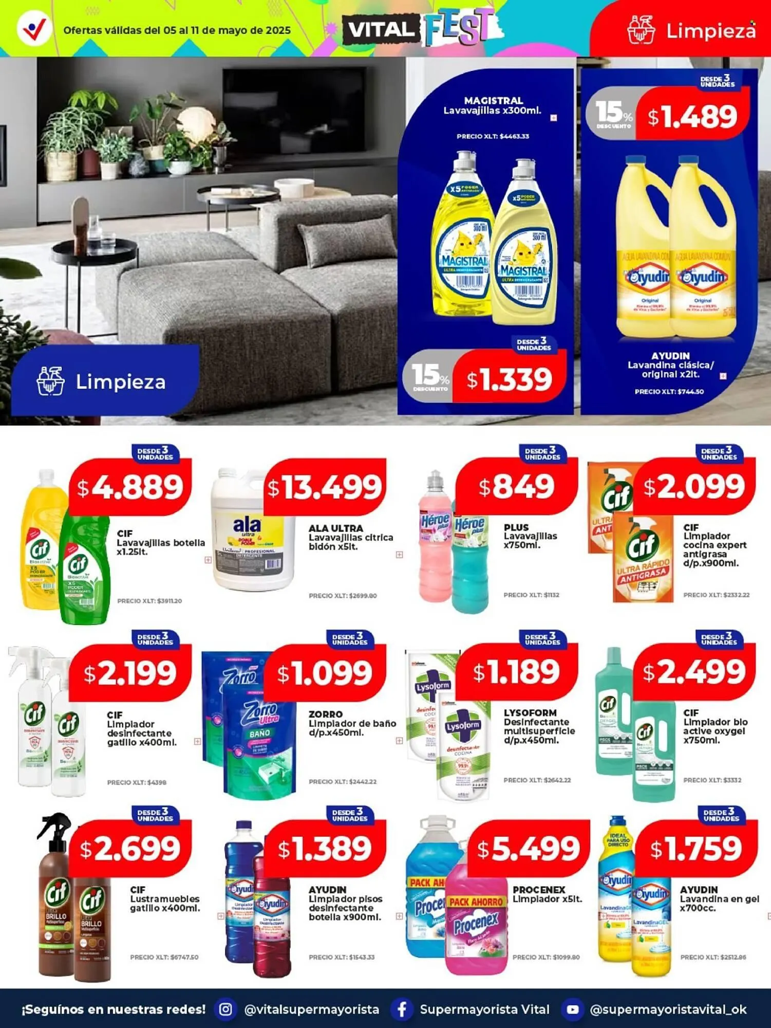 Ofertas de Catálogo Supermayorista Vital 5 de mayo al 13 de mayo 2025 - Página 11 del catálogo