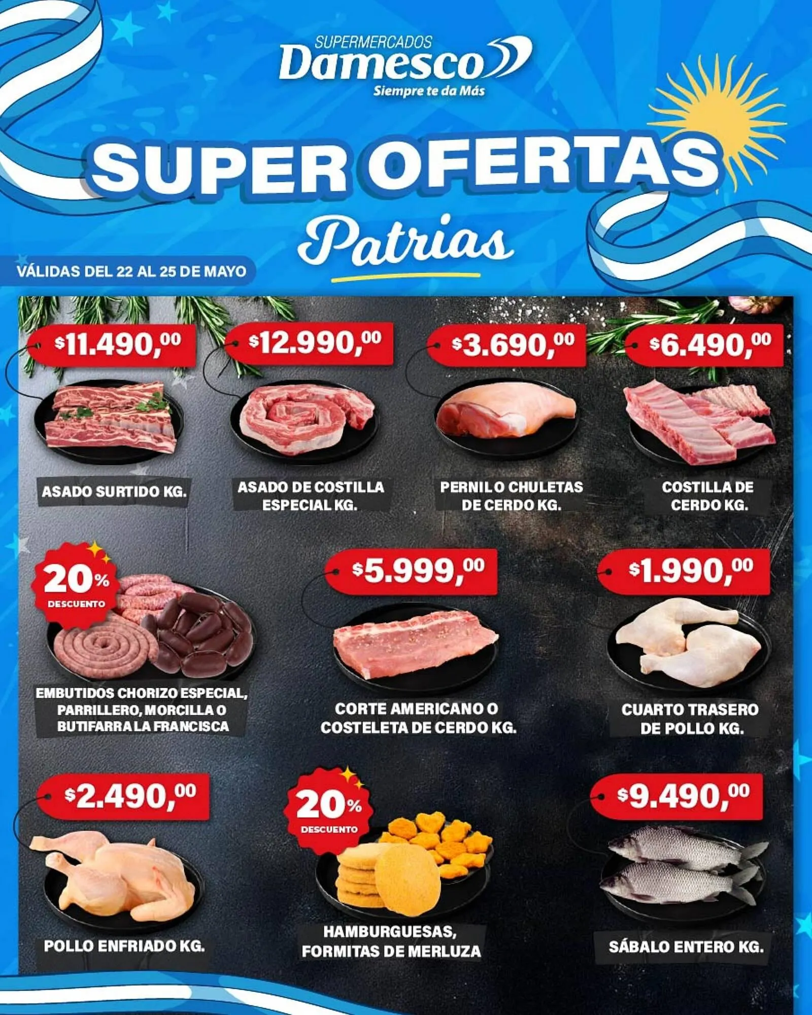 Ofertas de Catálogo Supermercados Damesco 22 de mayo al 25 de mayo 2025 - Página 1 del catálogo