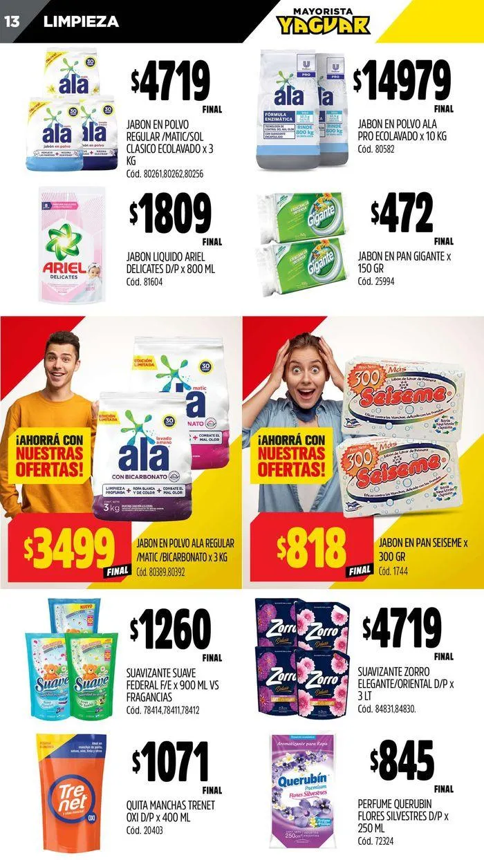 Ofertas de Catálogo Supermercados Yaguar Córdoba 22 de julio al 28 de julio 2024 - Página 13 del catálogo