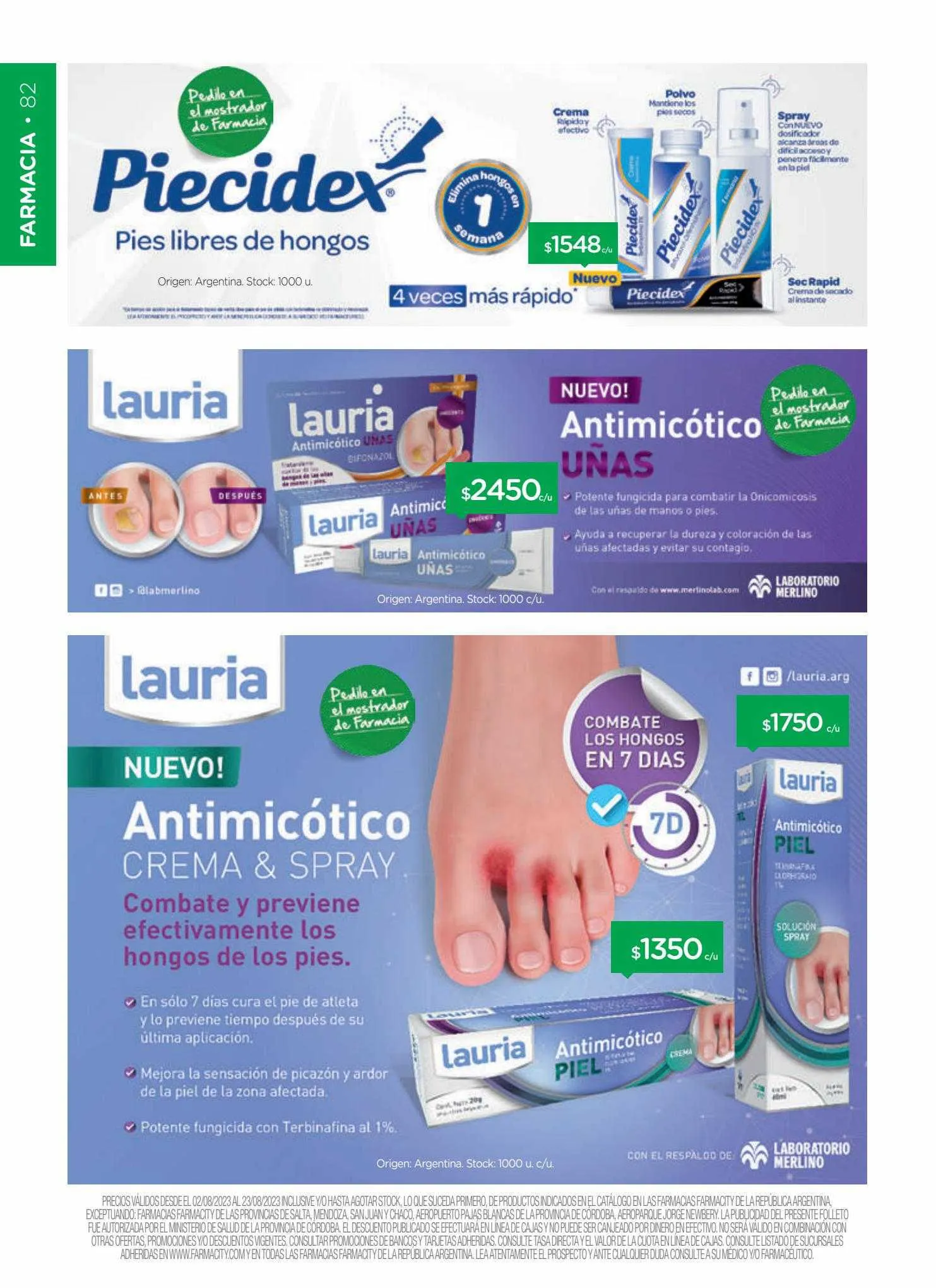 Ofertas de Catálogo Farmacity 1 de junio al 30 de septiembre 2023 - Página 82 del catálogo