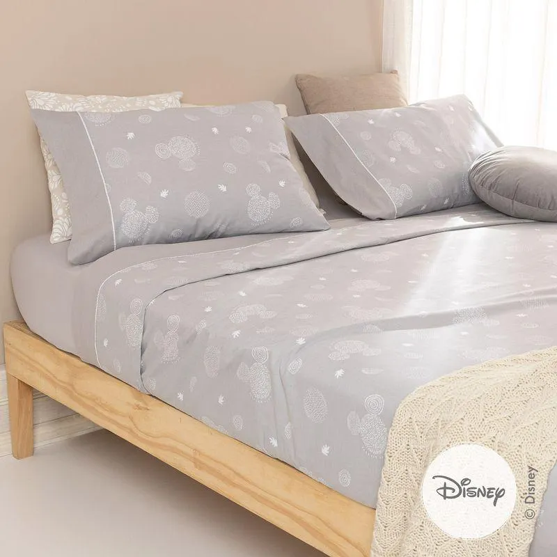Juego de Sábanas Extra Queen Size Puntos Orgánicos Mickey