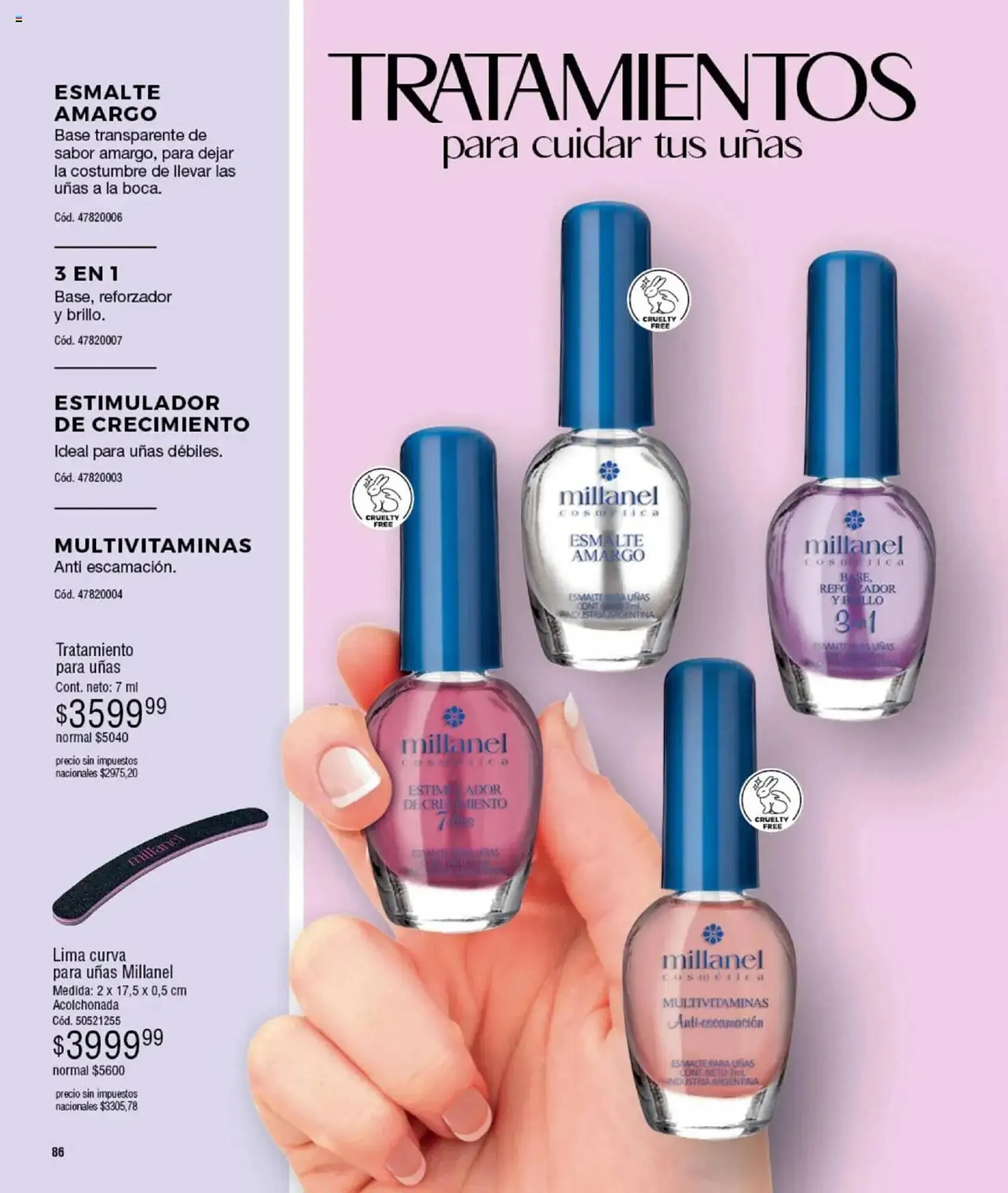 Ofertas de Catálogo Millanel Cosmética 15 de septiembre al 20 de octubre 2025 - Página 86 del catálogo