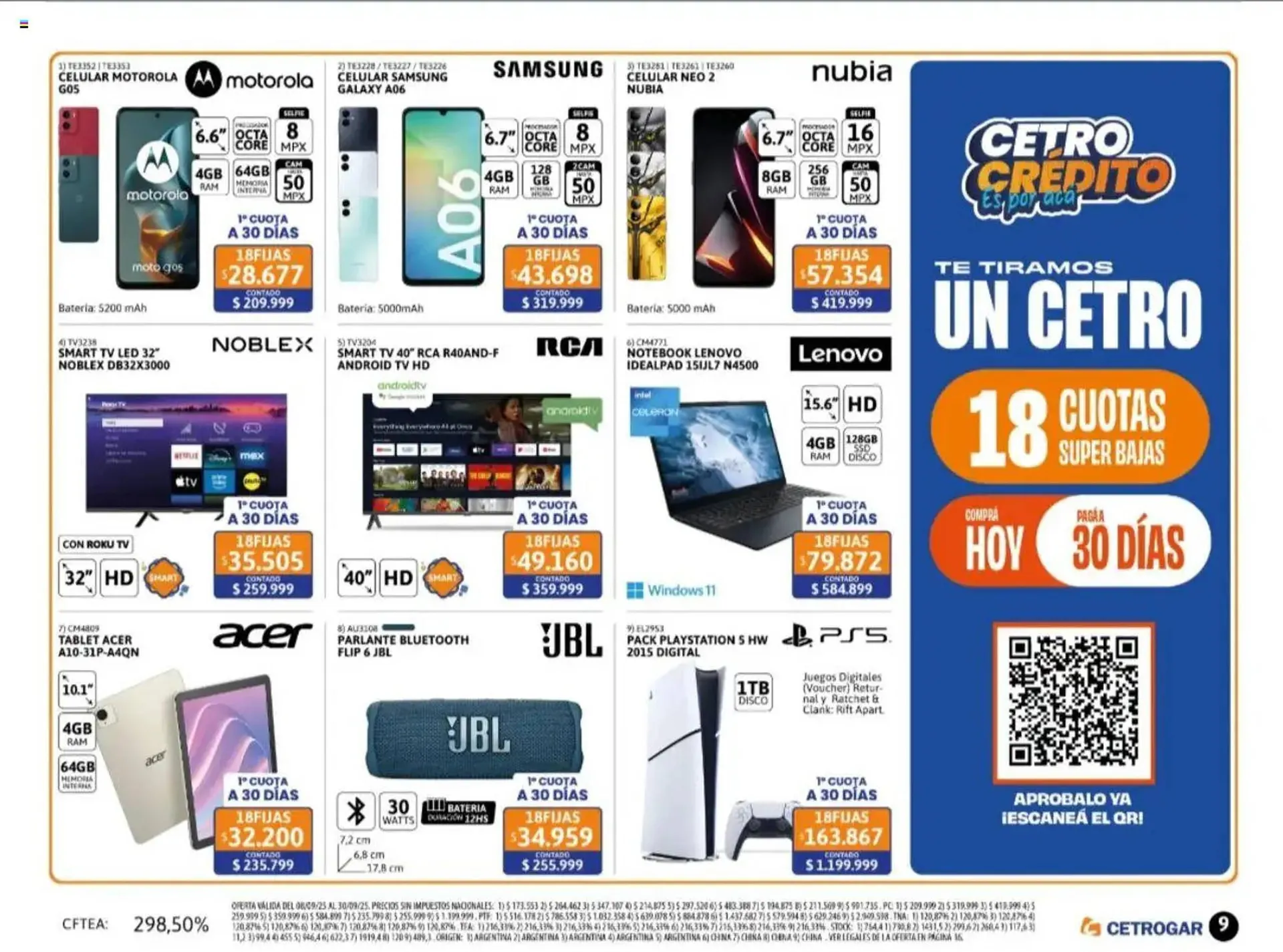 Ofertas de Catálogo Cetrogar 22 de septiembre al 1 de octubre 2025 - Página 9 del catálogo