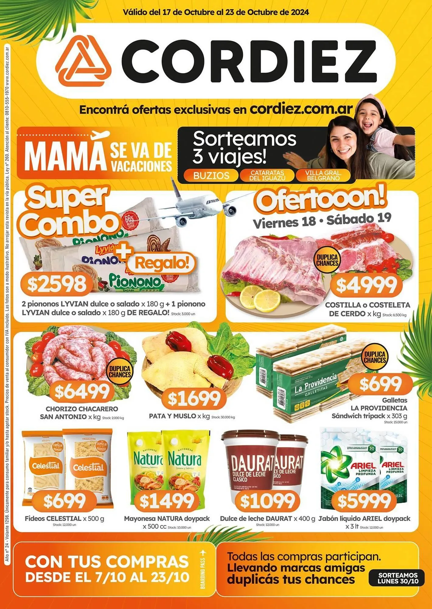 Ofertas de Catálogo Cordiez 17 de octubre al 31 de octubre 2024 - Página 1 del catálogo