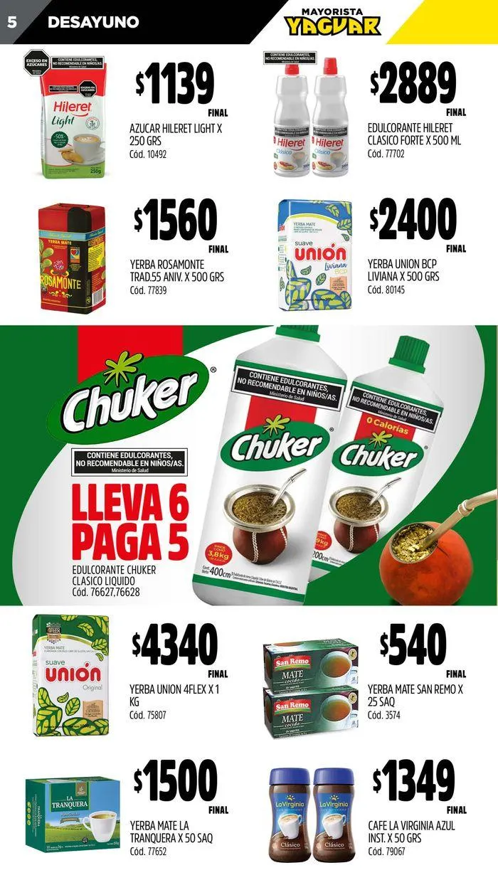 Ofertas de Ofertas Supermercados Yaguar Trelew 1 de julio al 7 de julio 2024 - Página 5 del catálogo