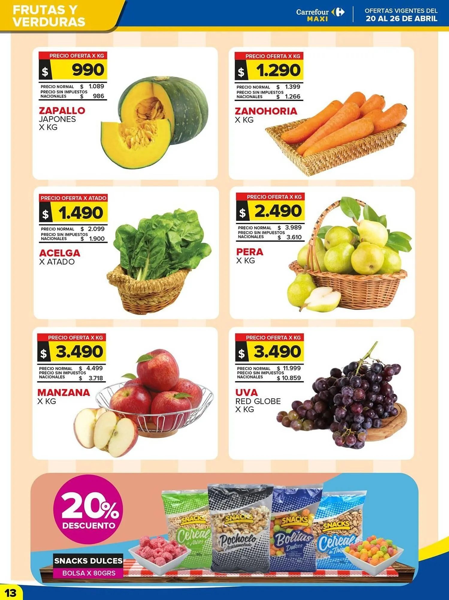 Ofertas de Folleto Carrefour Maxi 20 de abril al 27 de abril 2026 - Página 13 del catálogo