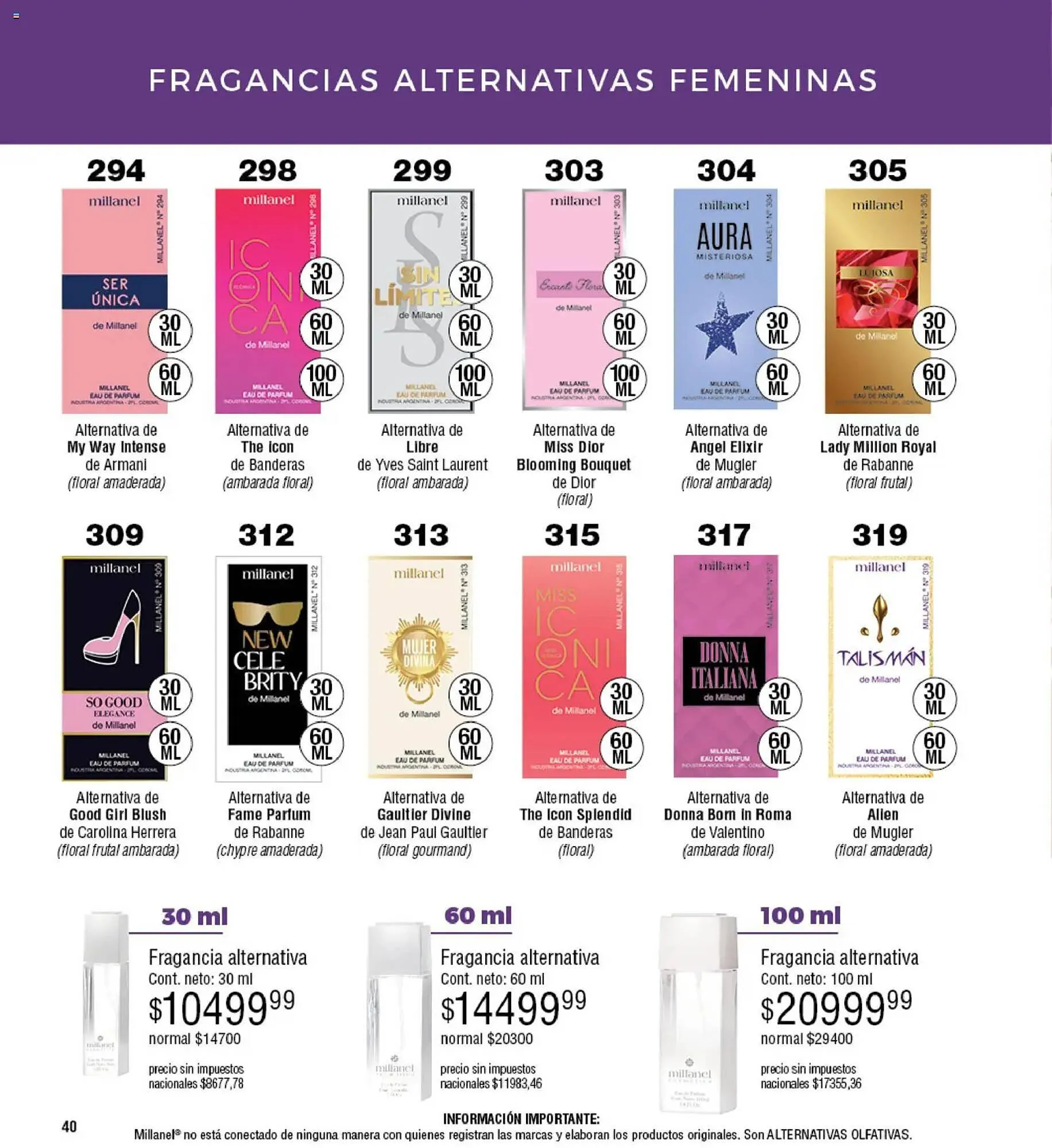 Ofertas de Catálogo Millanel Cosmética 2 de marzo al 29 de marzo 2026 - Página 40 del catálogo