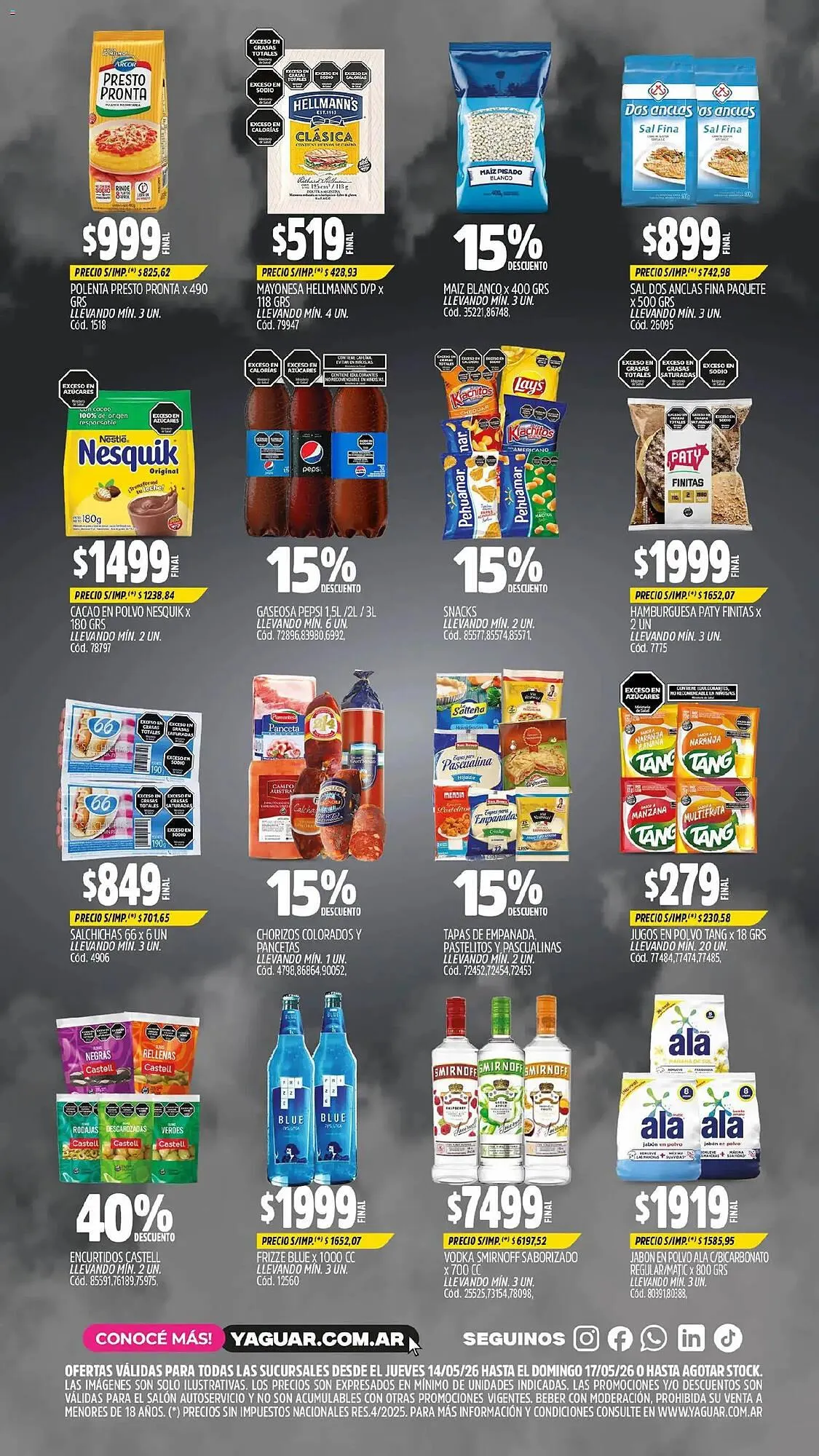 Ofertas de Catálogo Supermercados Yaguar 14 de mayo al 17 de mayo 2026 - Página 2 del catálogo