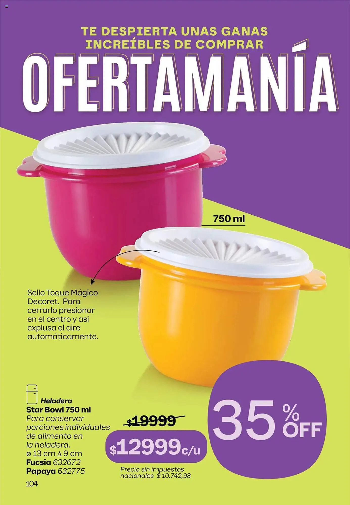 Ofertas de Catálogo Tupperware 16 de junio al 10 de julio 2025 - Página 105 del catálogo