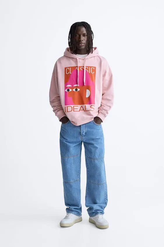 SUDADERA ESTAMPADO COMBINADO