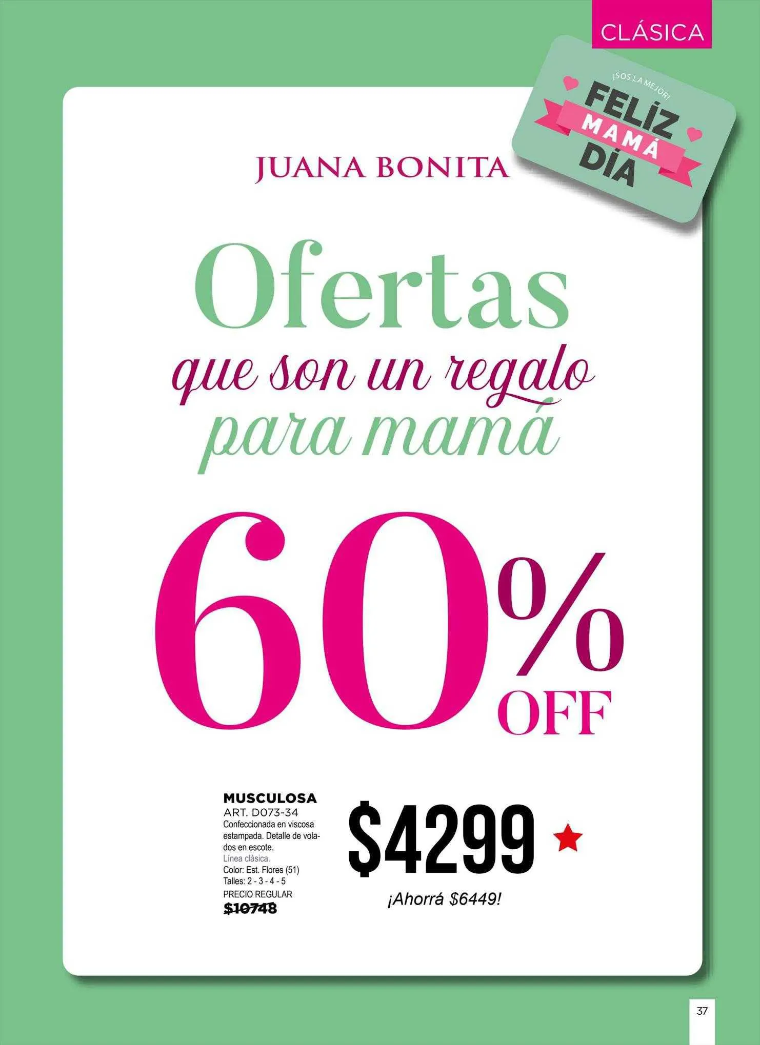 Ofertas de Catálogo Juana Bonita 30 de agosto al 10 de septiembre 2023 - Página 37 del catálogo