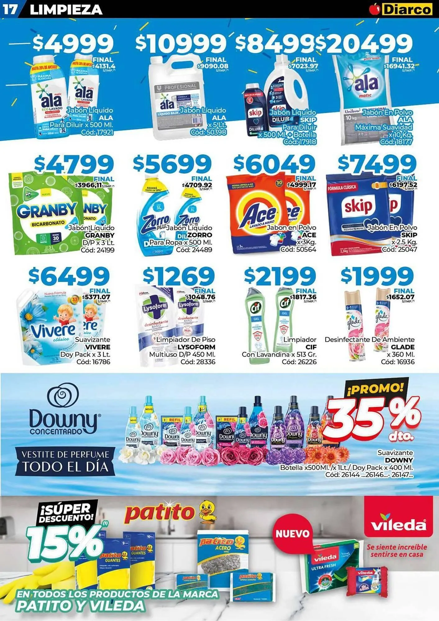 Ofertas de Catálogo Diarco 9 de junio al 16 de junio 2025 - Página 17 del catálogo