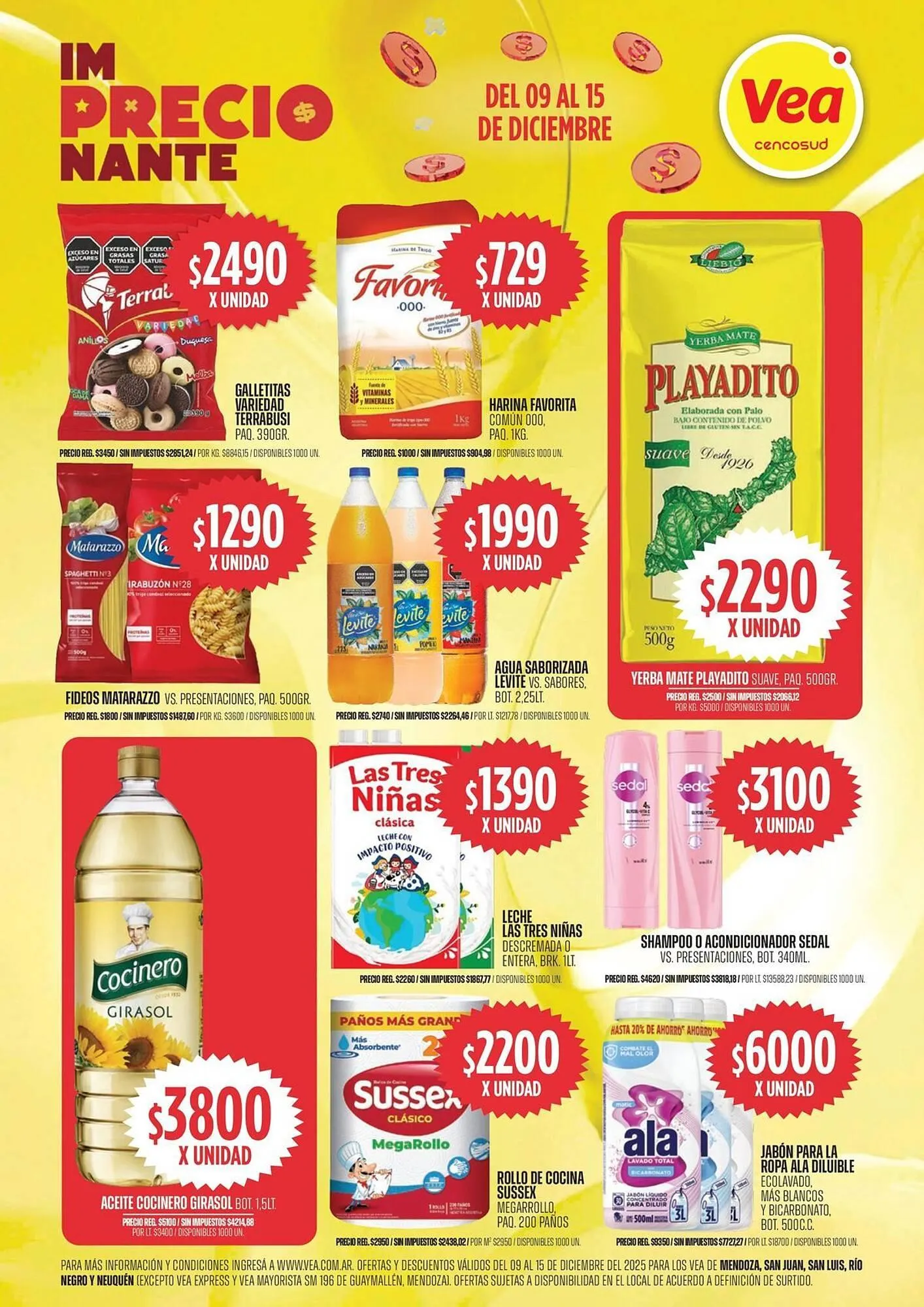 Ofertas de Catálogo Supermercados Vea 9 de diciembre al 15 de diciembre 2025 - Página 1 del catálogo