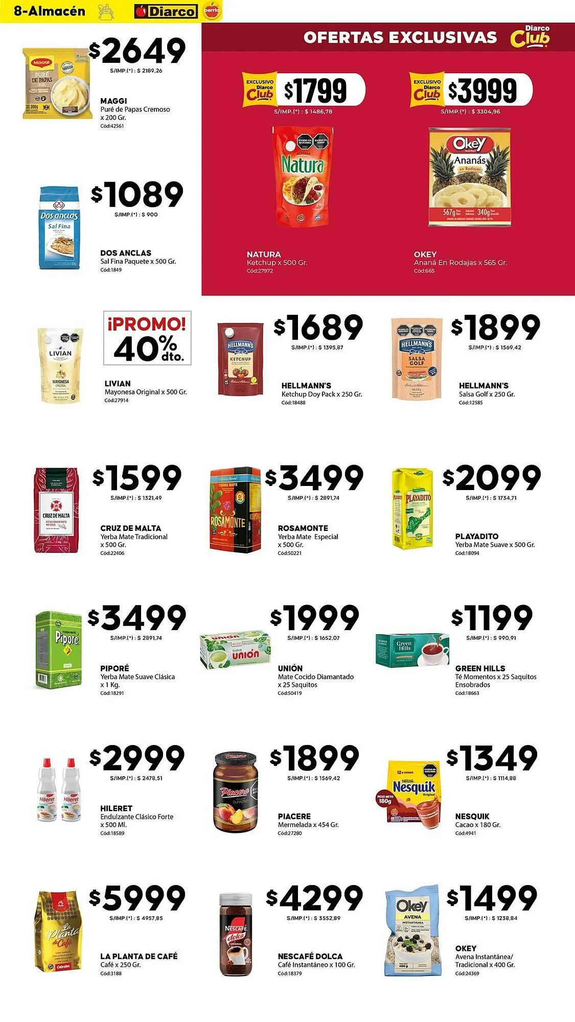 Ofertas de Catálogo Diarco 29 de diciembre al 2 de enero 2026 - Página 8 del catálogo