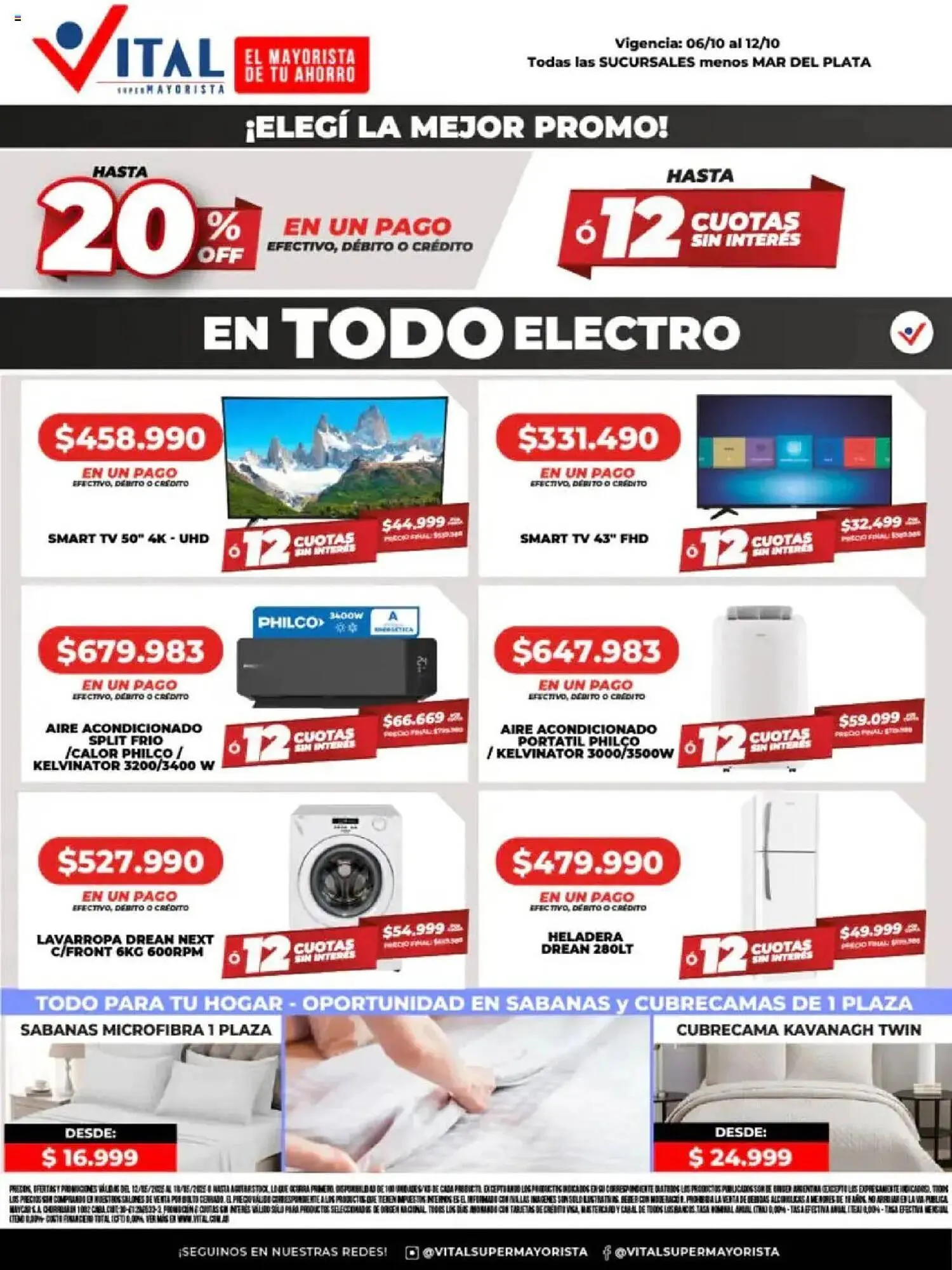 Ofertas de Catálogo Supermayorista Vital 6 de octubre al 13 de octubre 2025 - Página 1 del catálogo