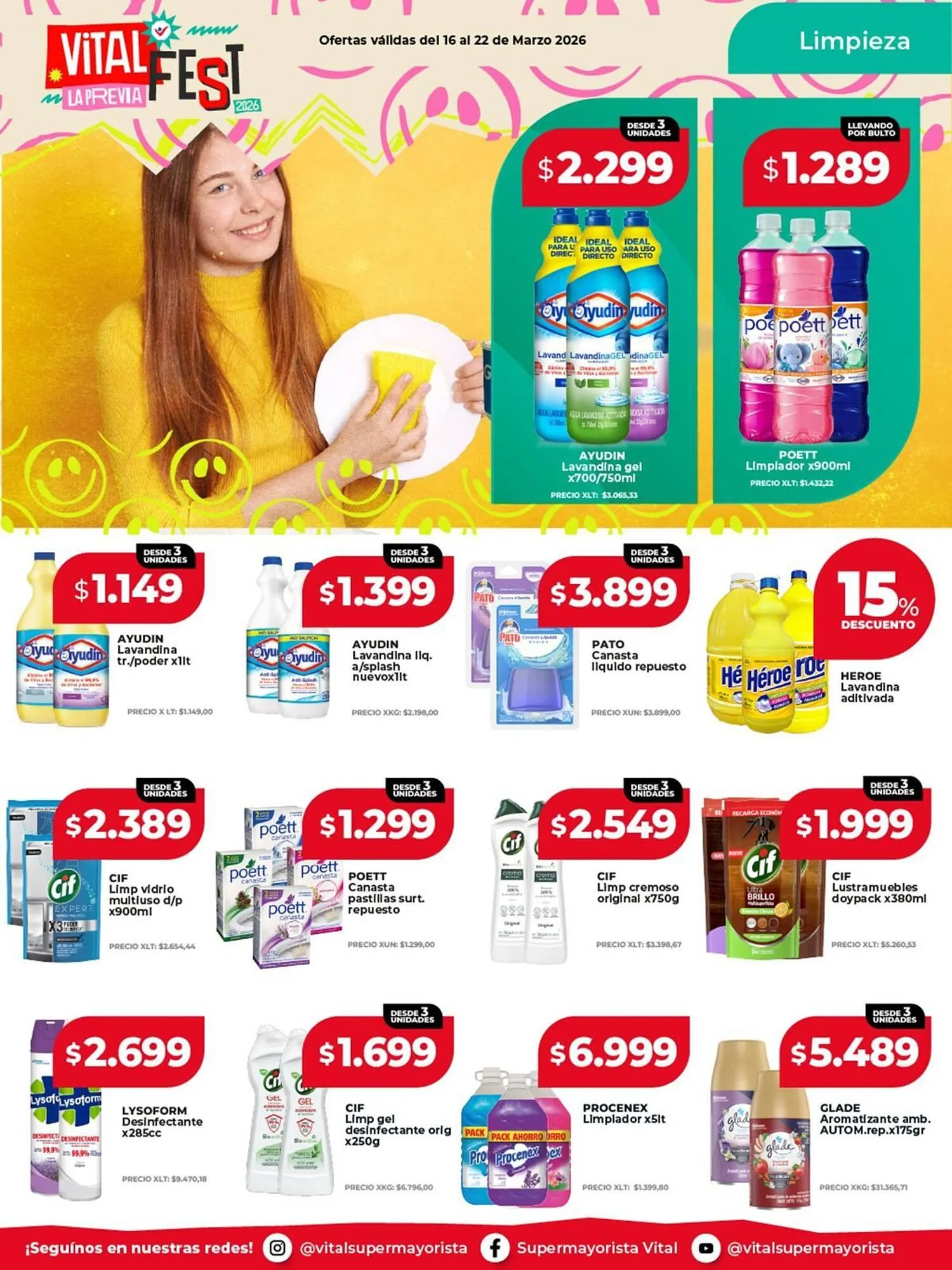 Ofertas de Catálogo Supermayorista Vital 16 de marzo al 22 de marzo 2026 - Página 7 del catálogo