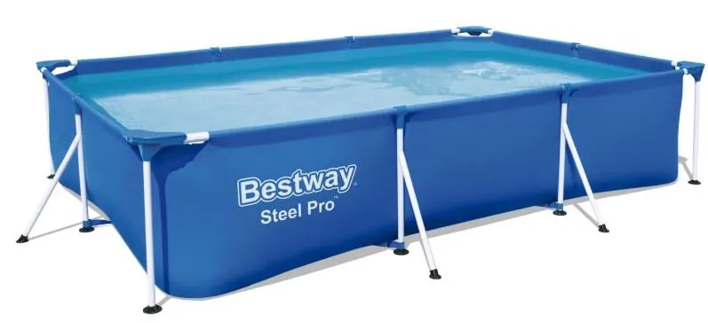 Pileta Estructural Rectangular De Lona De 4000 Litros Steel Pro - BESTWAY